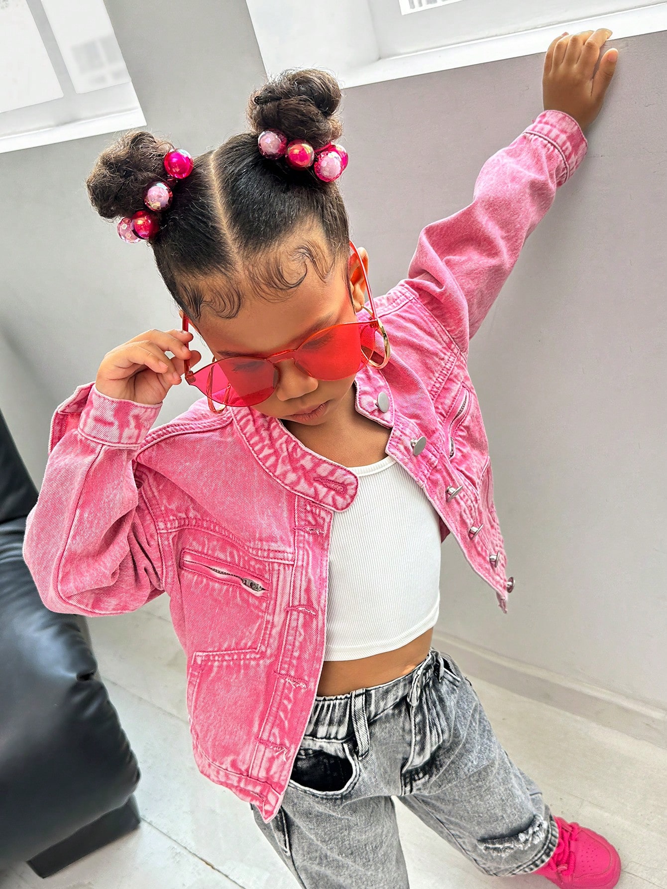 Young Girls Denim Jackets & Coats