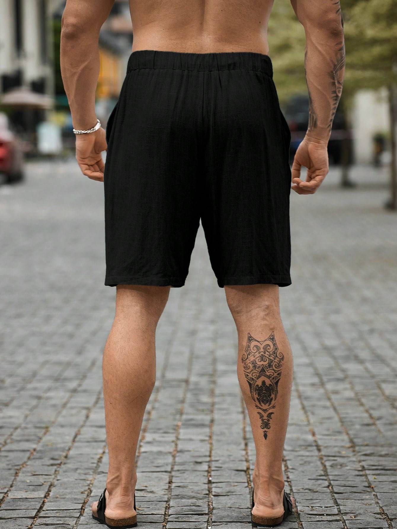 Men Linen Shorts