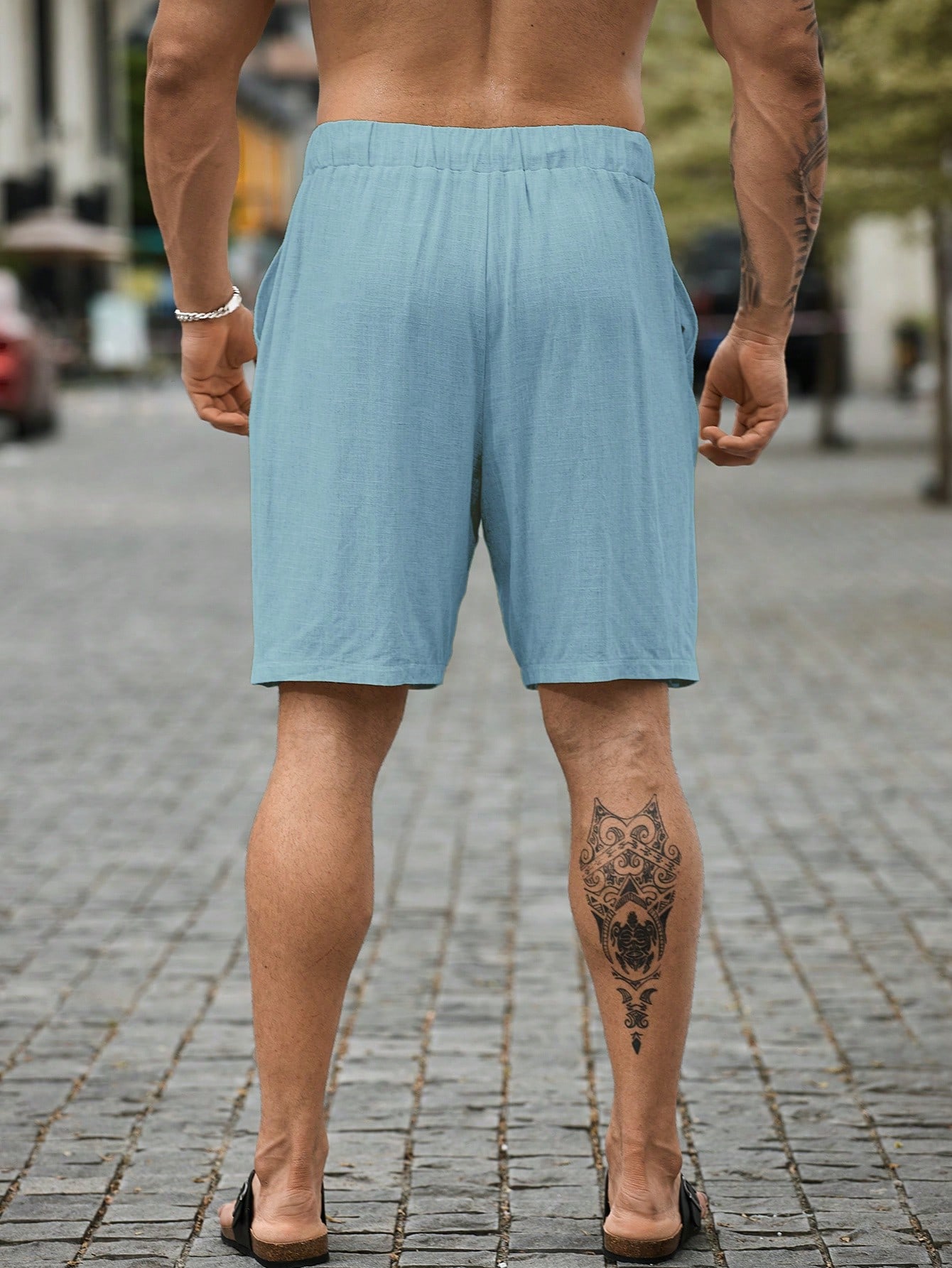 Men Linen Shorts