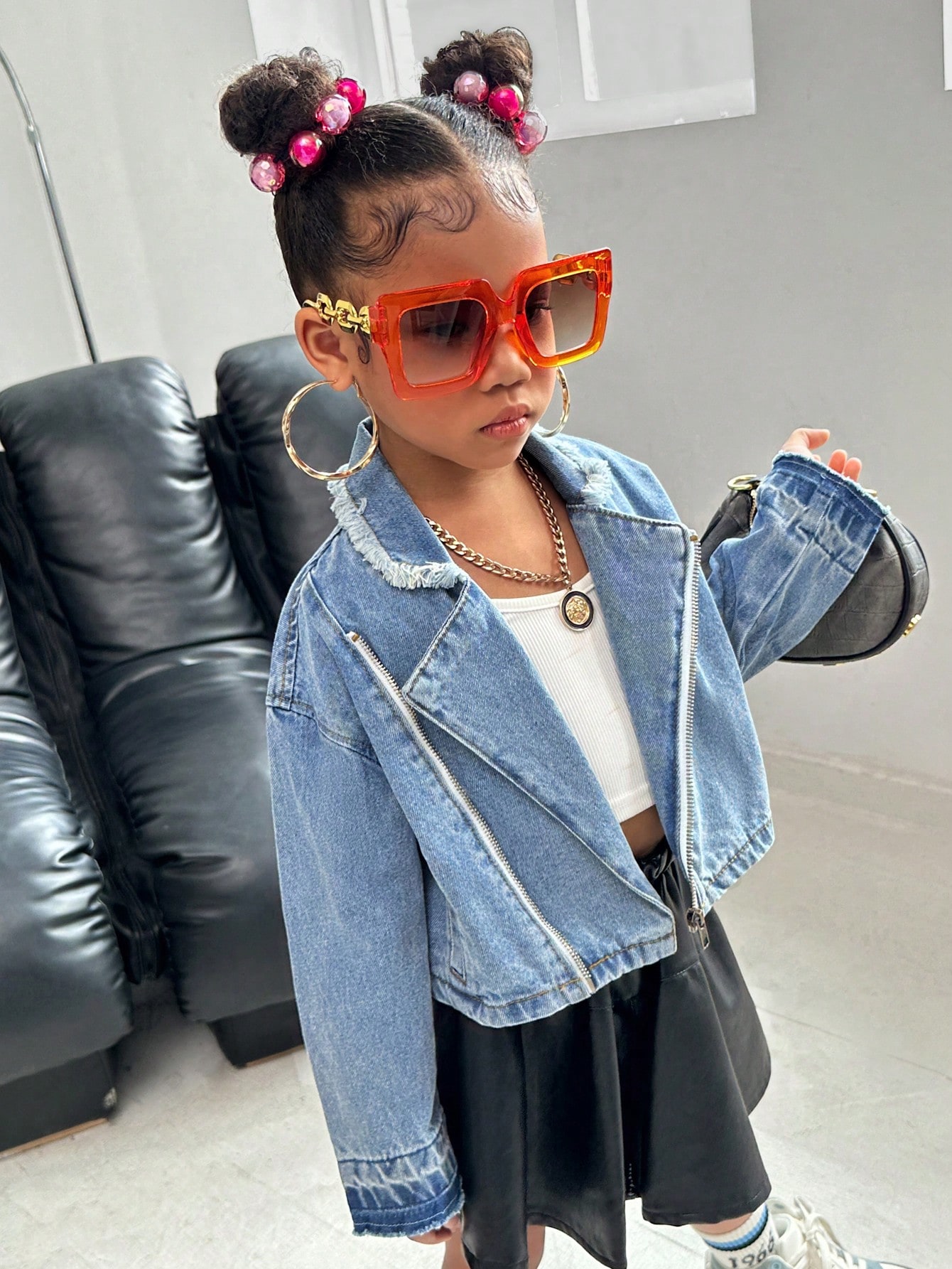 Young Girls Denim Jackets & Coats