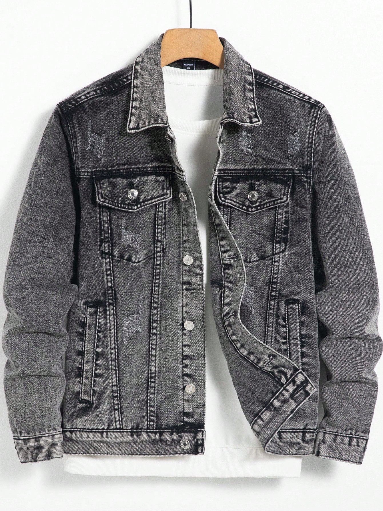 Men Plus Size Denim Jackets