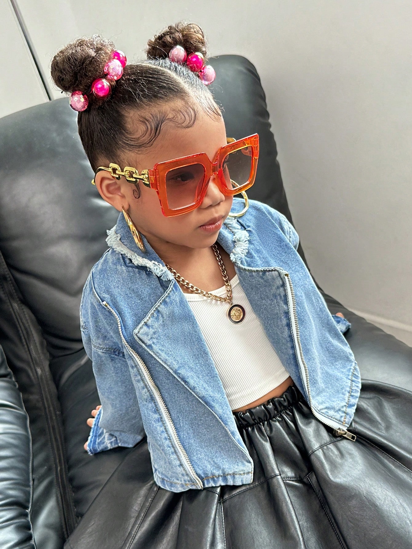 Young Girls Denim Jackets & Coats