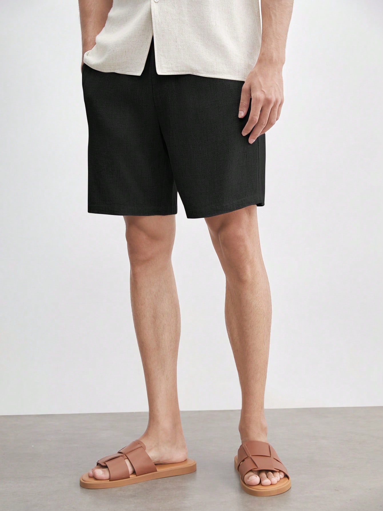 Men Linen Shorts