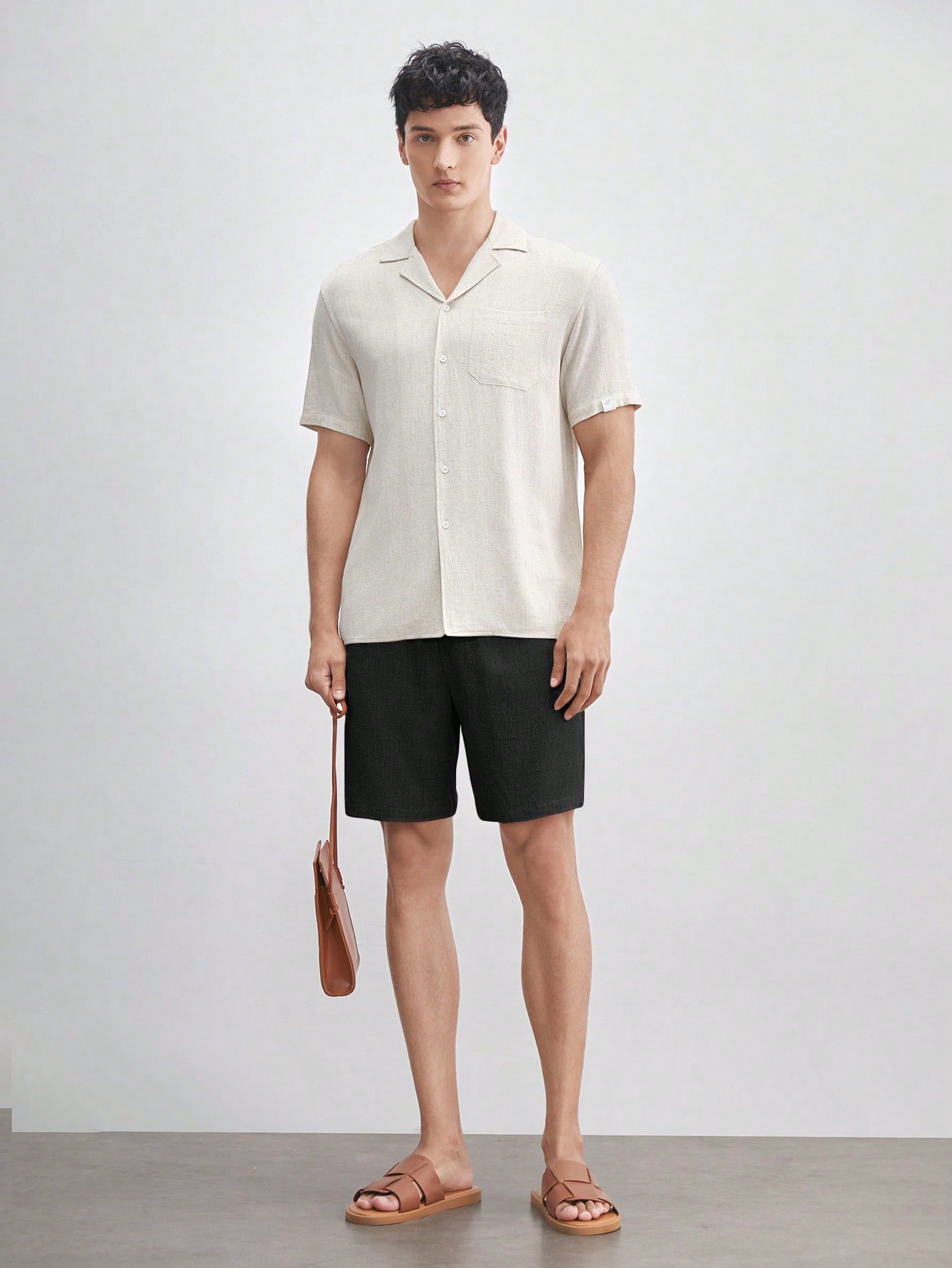 Men Linen Shorts