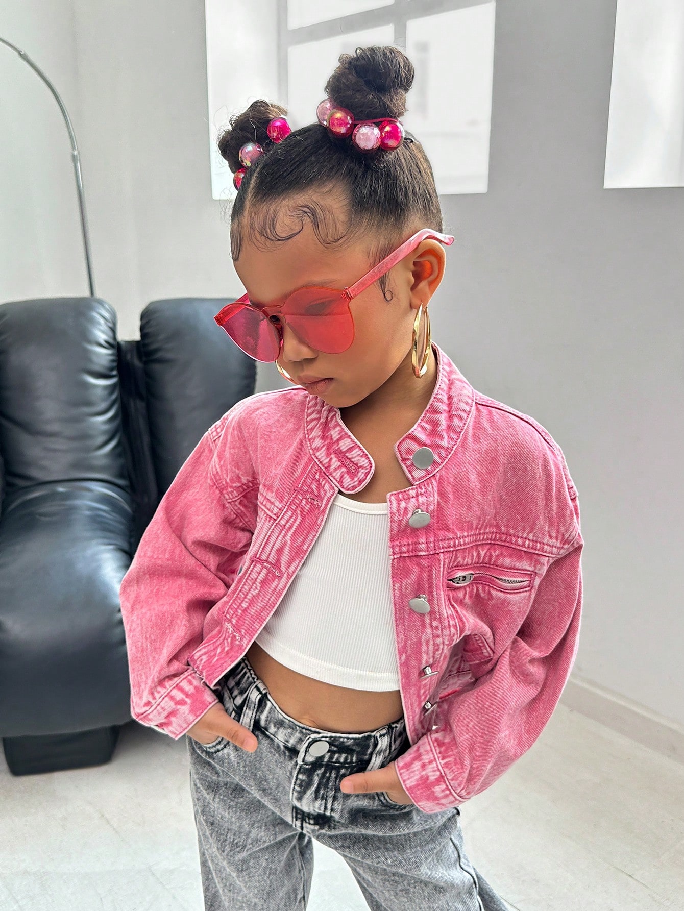 Young Girls Denim Jackets & Coats