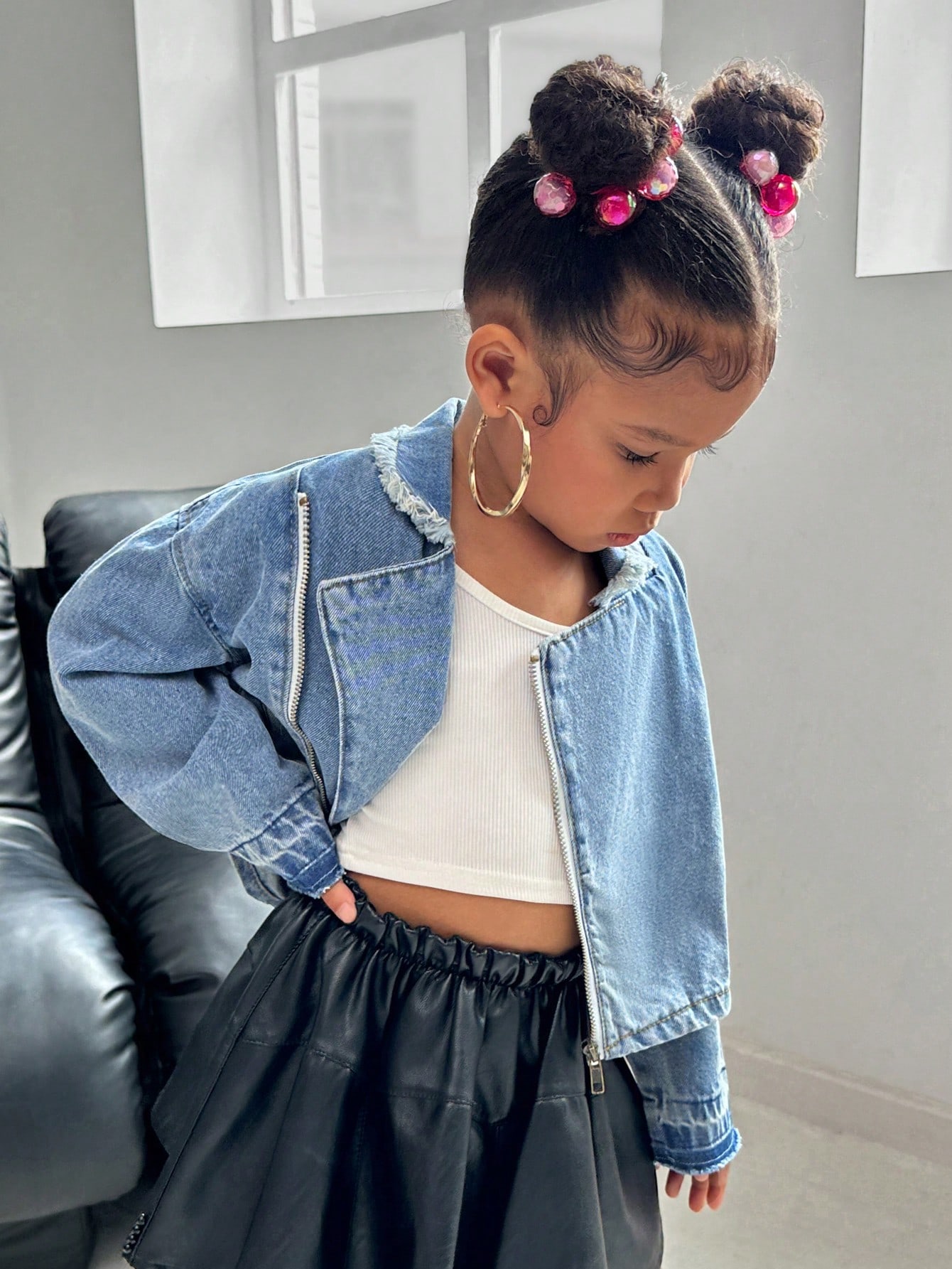 Young Girls Denim Jackets & Coats