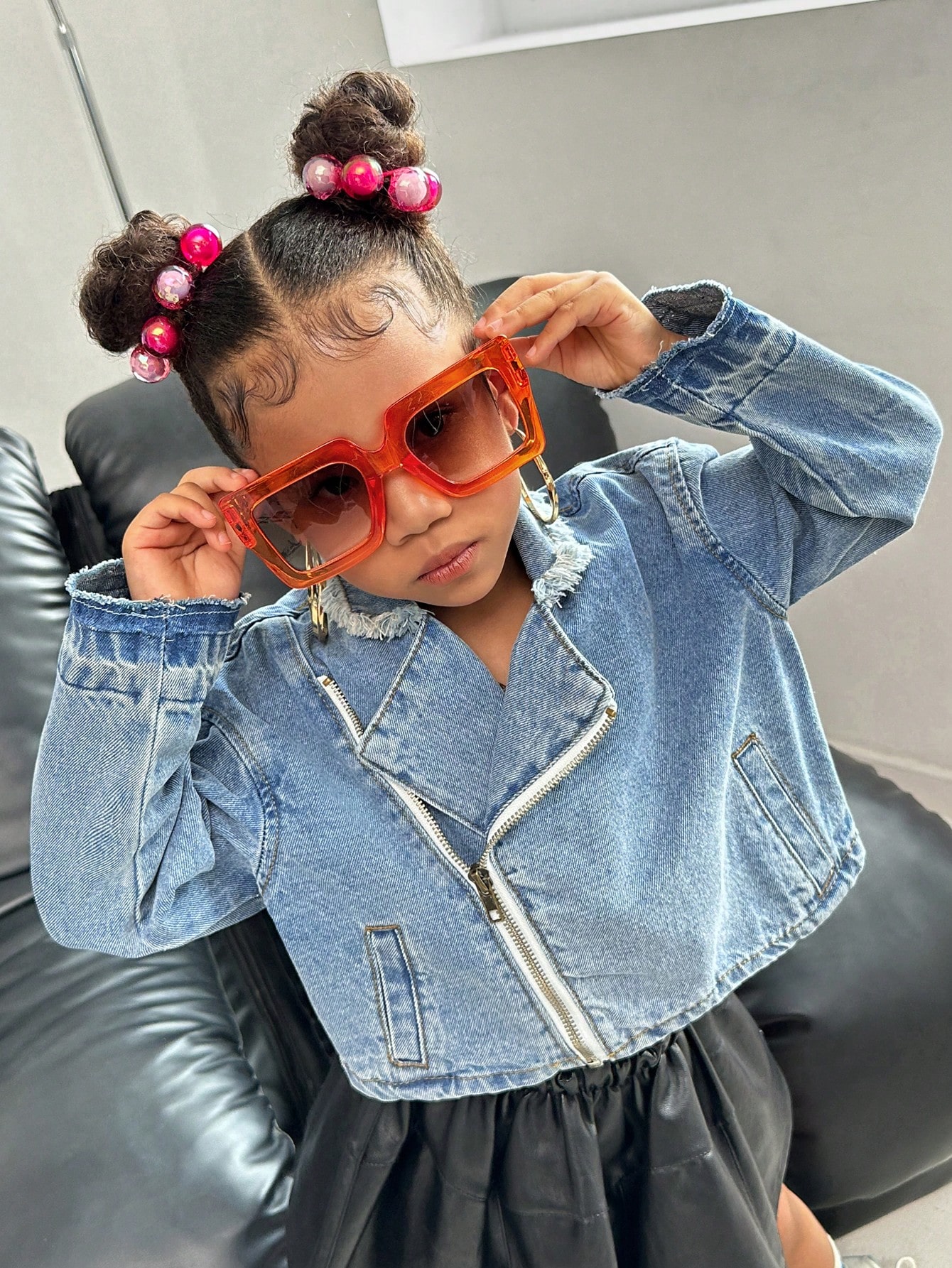 Young Girls Denim Jackets & Coats