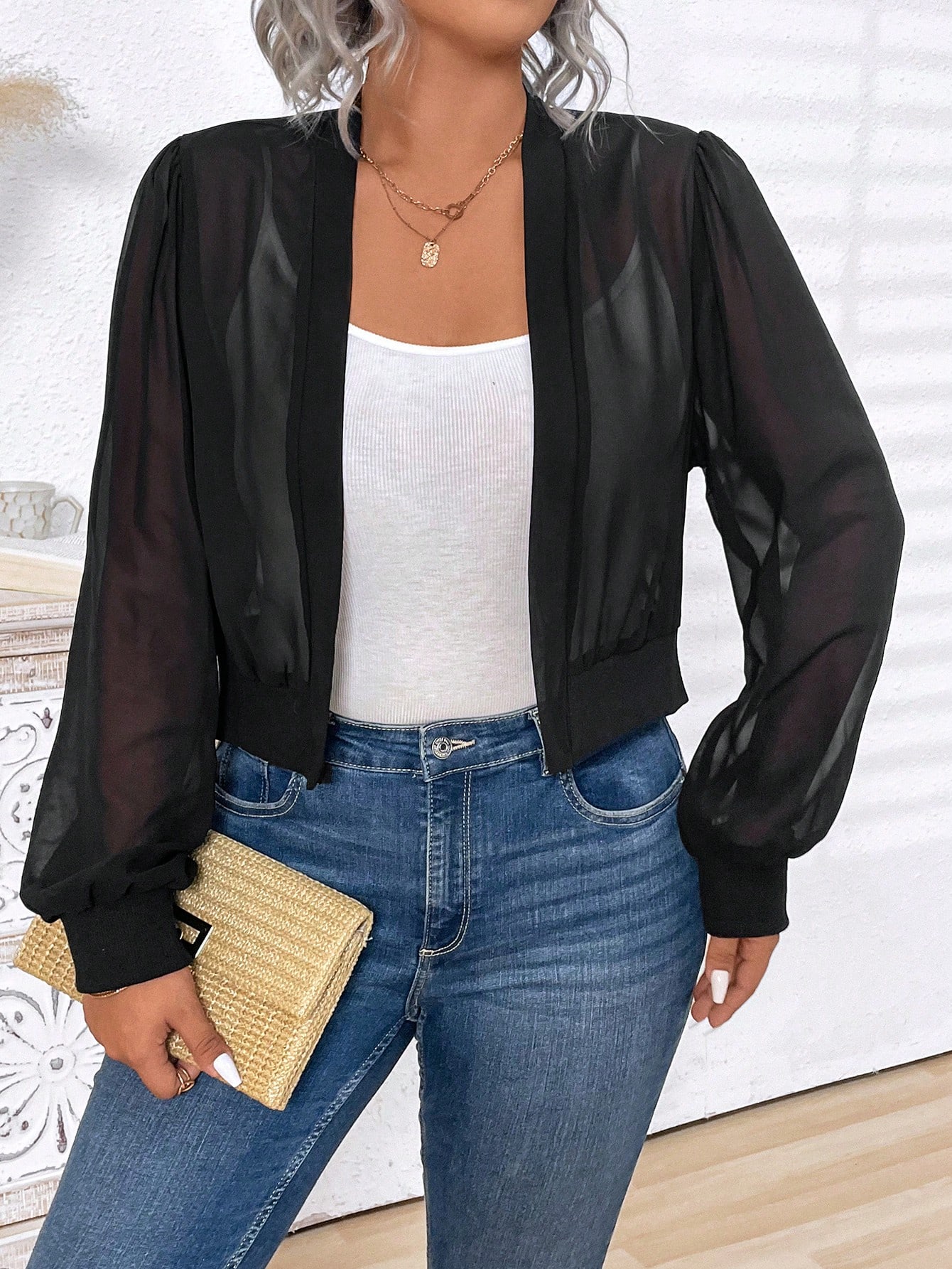 In Black Plus Size Jackets