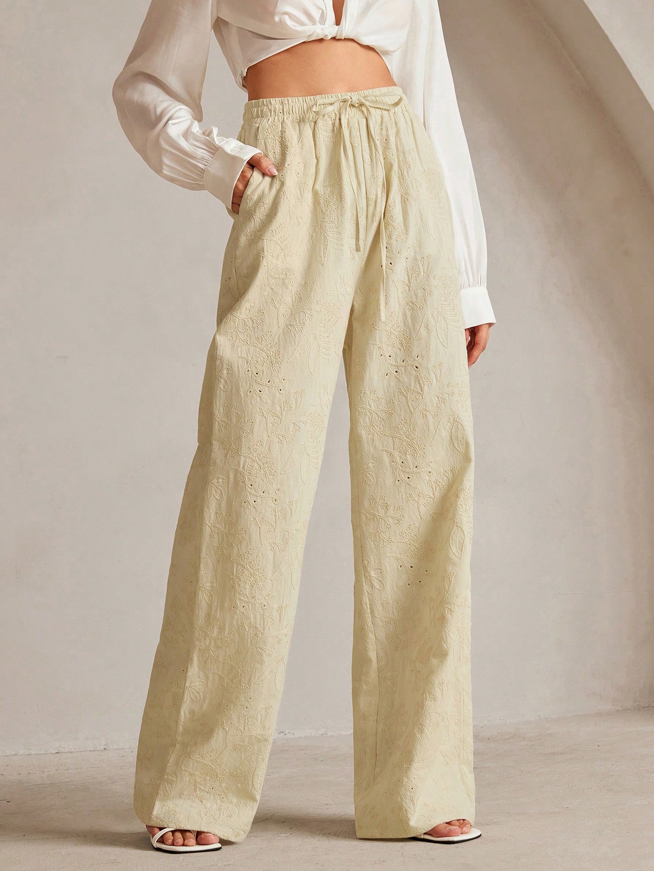 In Beige Women Pants