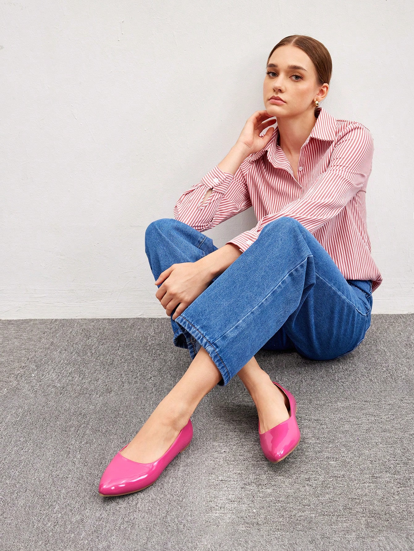 In Hot Pink Women Flats