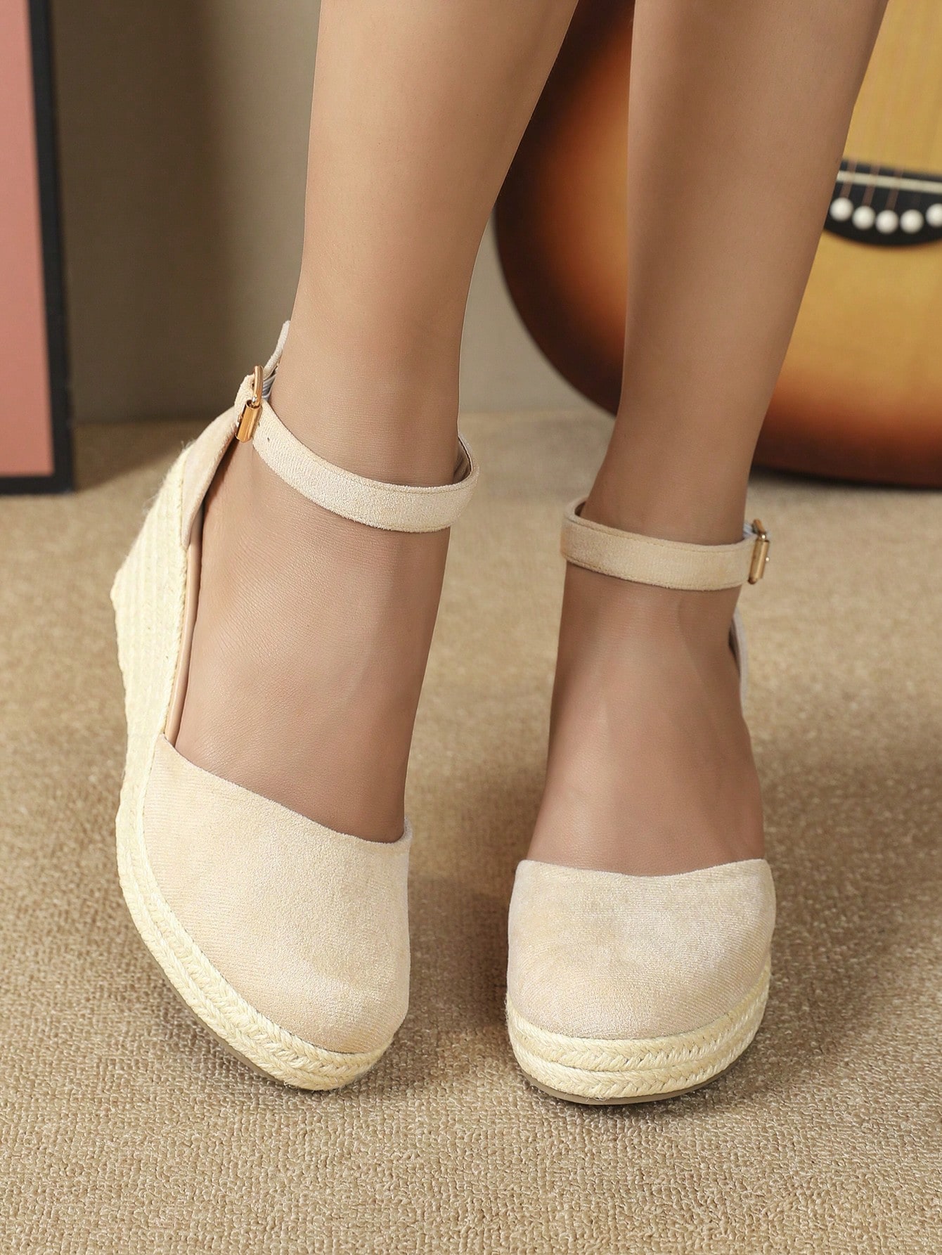 In Apricot Women Wedges & Flatform