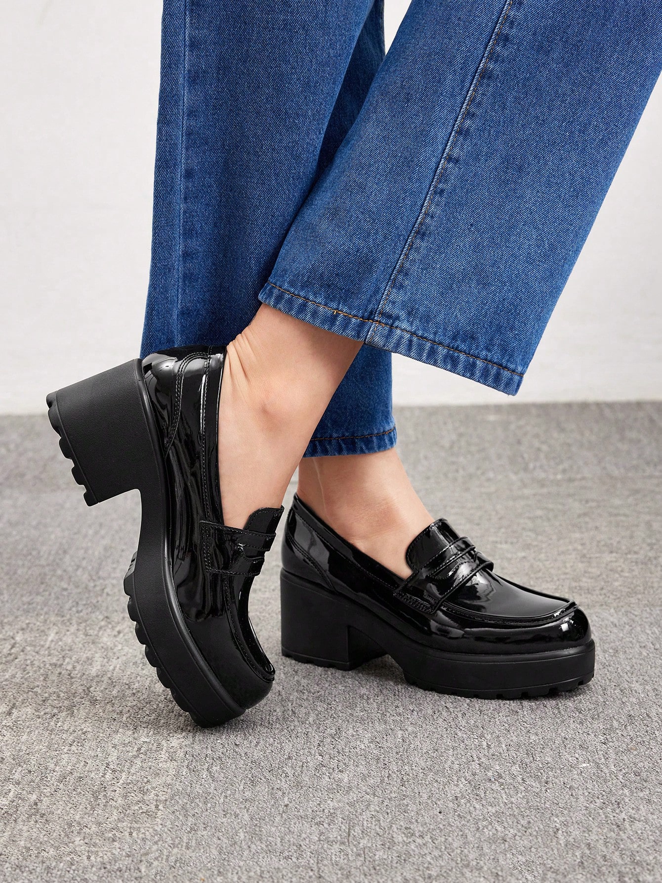 In Black Women Wedges & Flatform