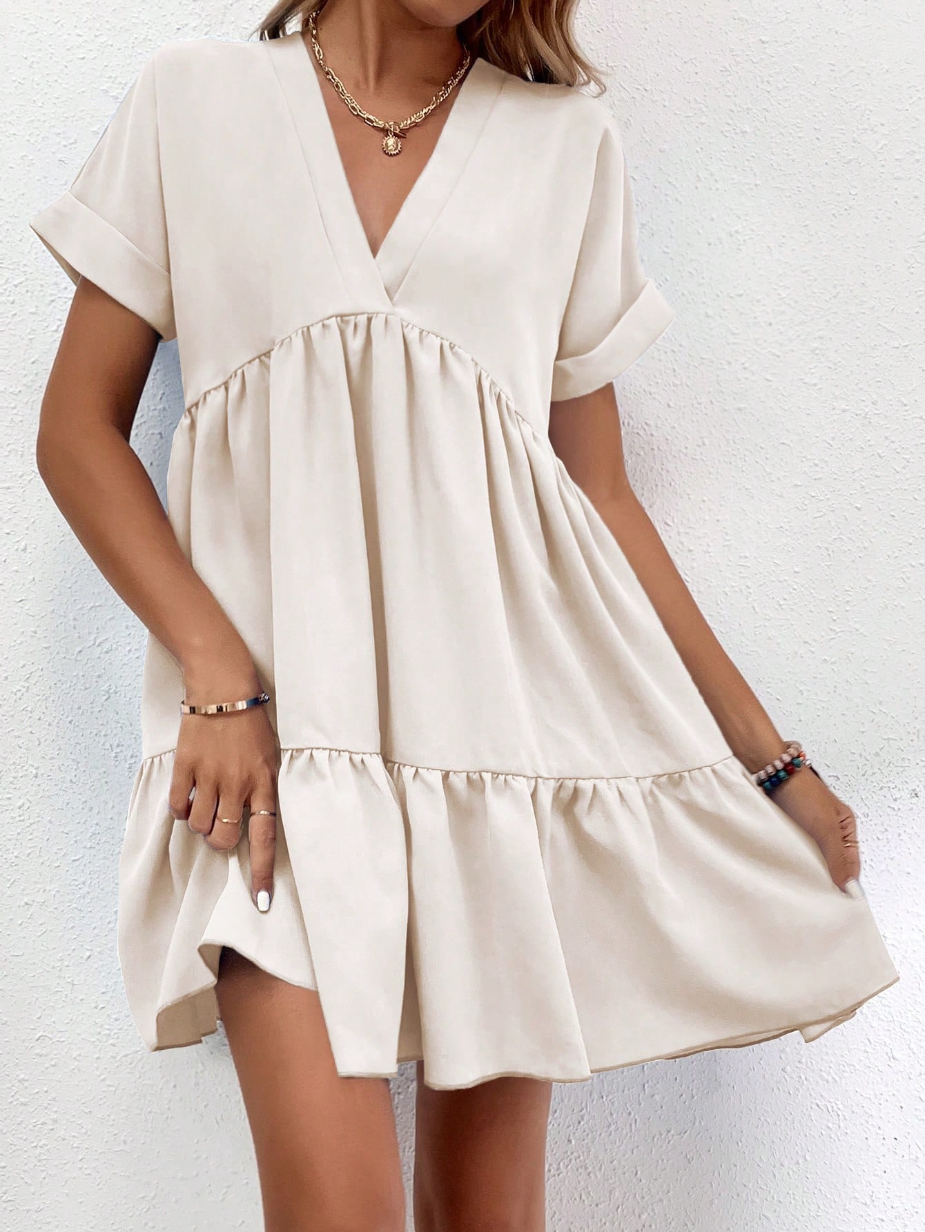 In Beige Women Dresses