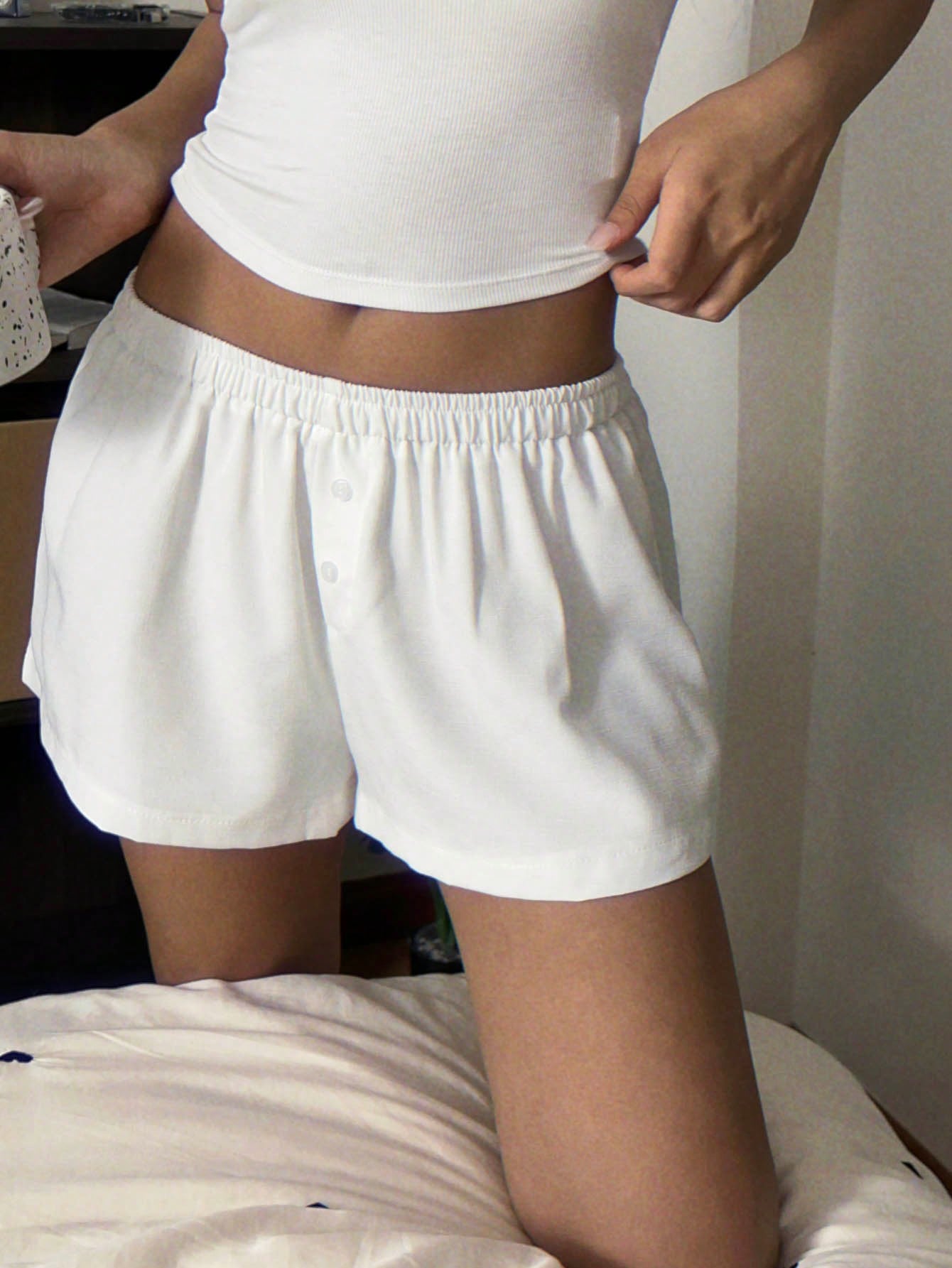 White Shorts