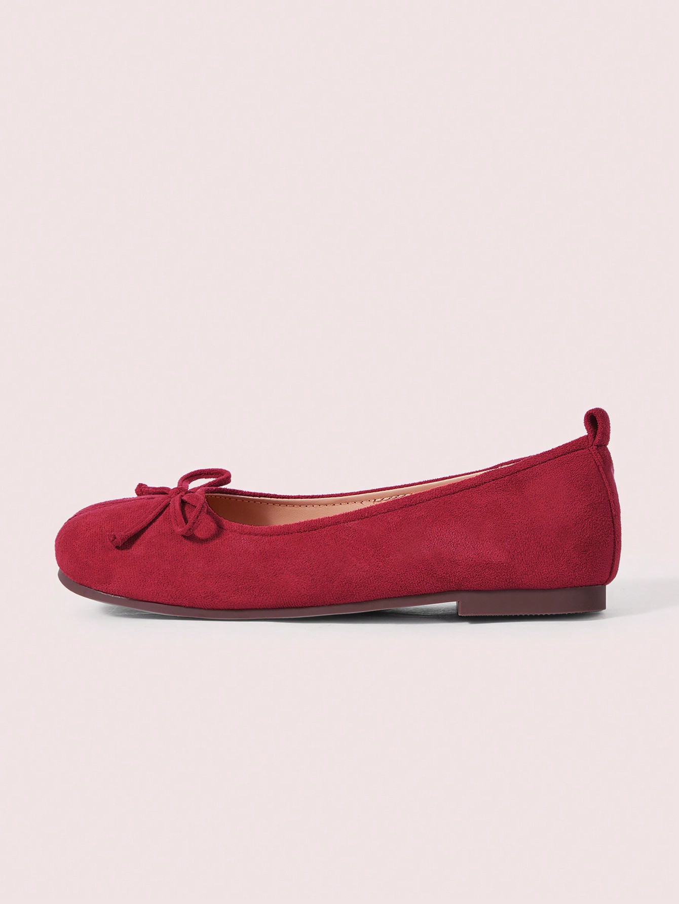 In Burgundy Women Flats