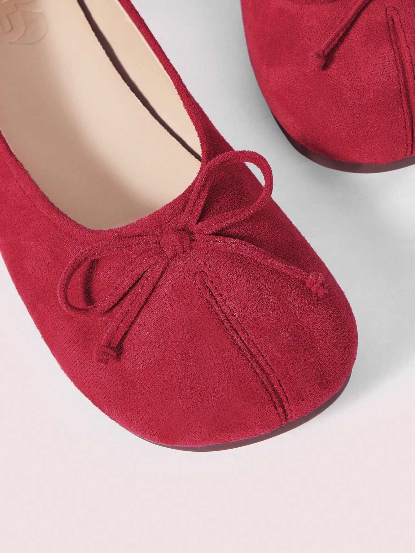 In Burgundy Women Flats