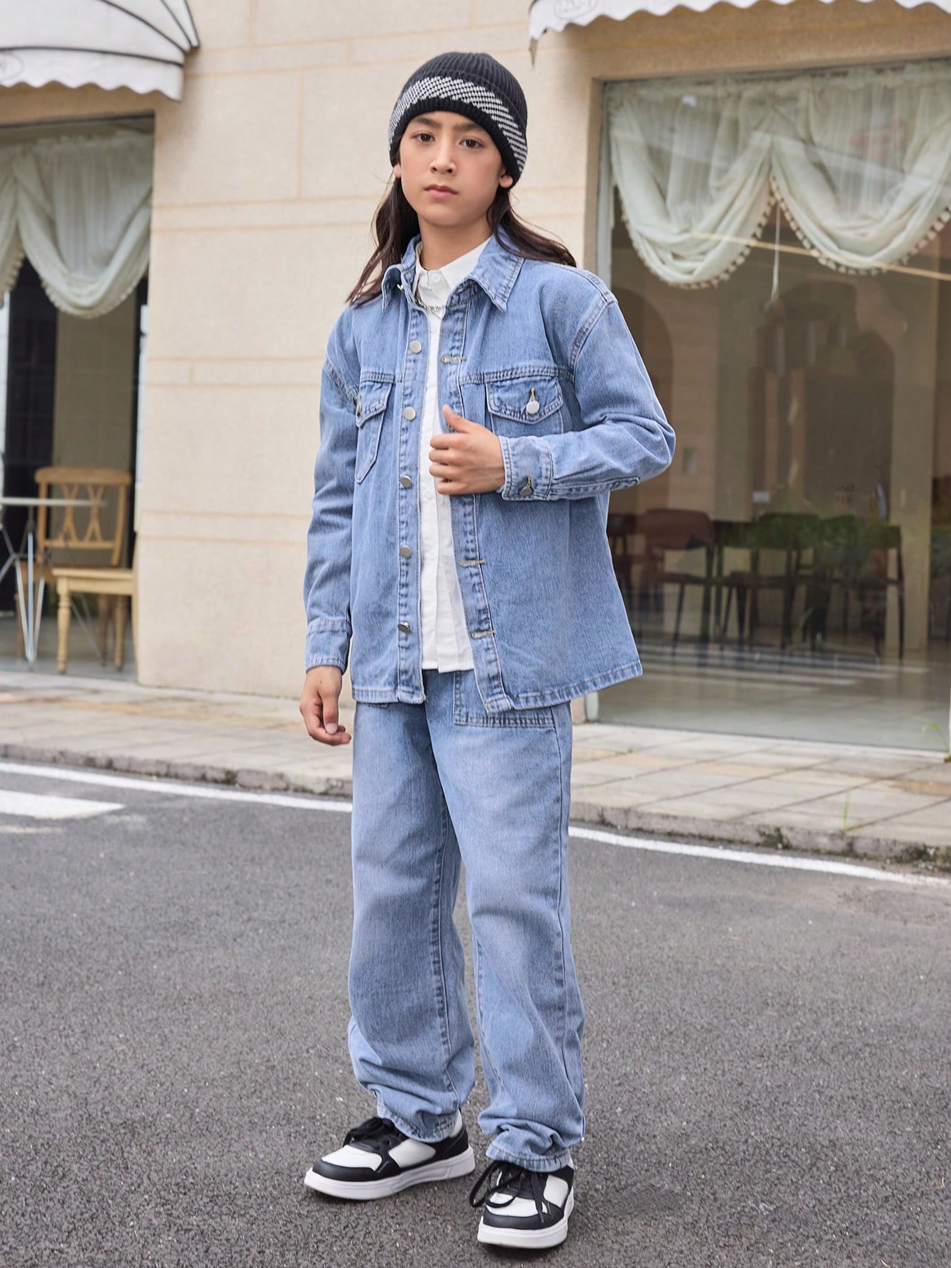 Tween Boys Denim Two-piece Outfits