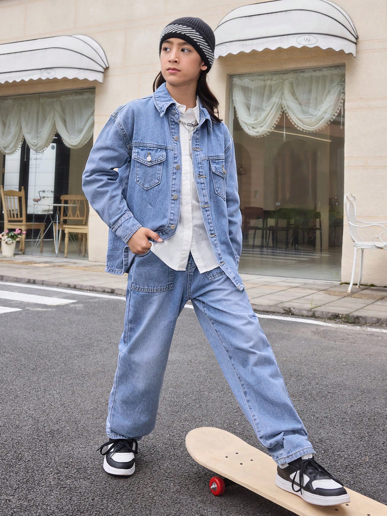 Tween Boys Denim Two-piece Outfits