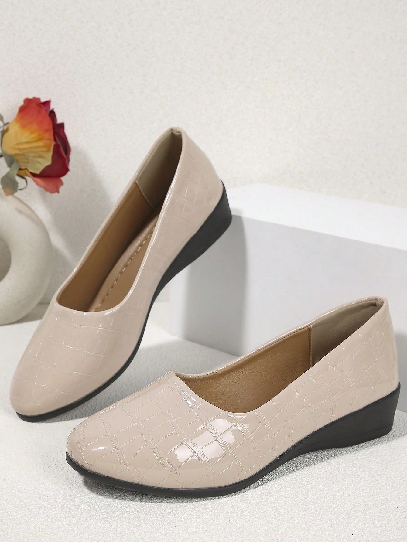 In Apricot Women Wedges & Flatform