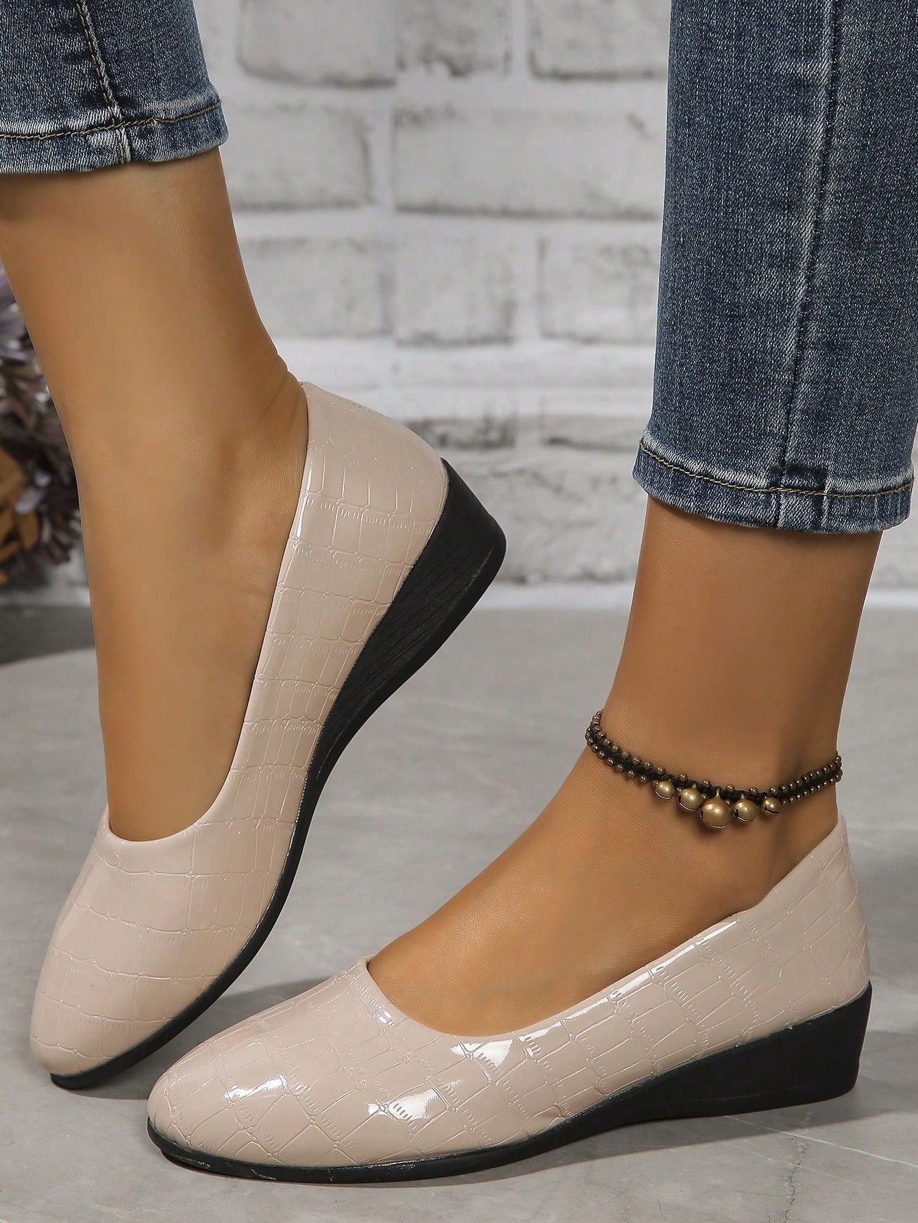 In Apricot Women Wedges & Flatform