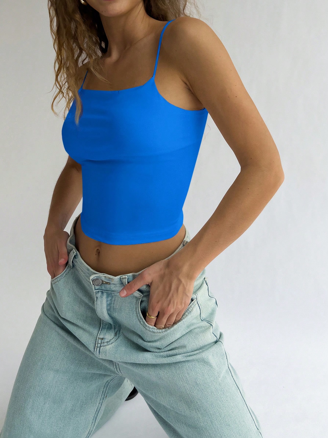 In Blue Women Tank Tops & Camis