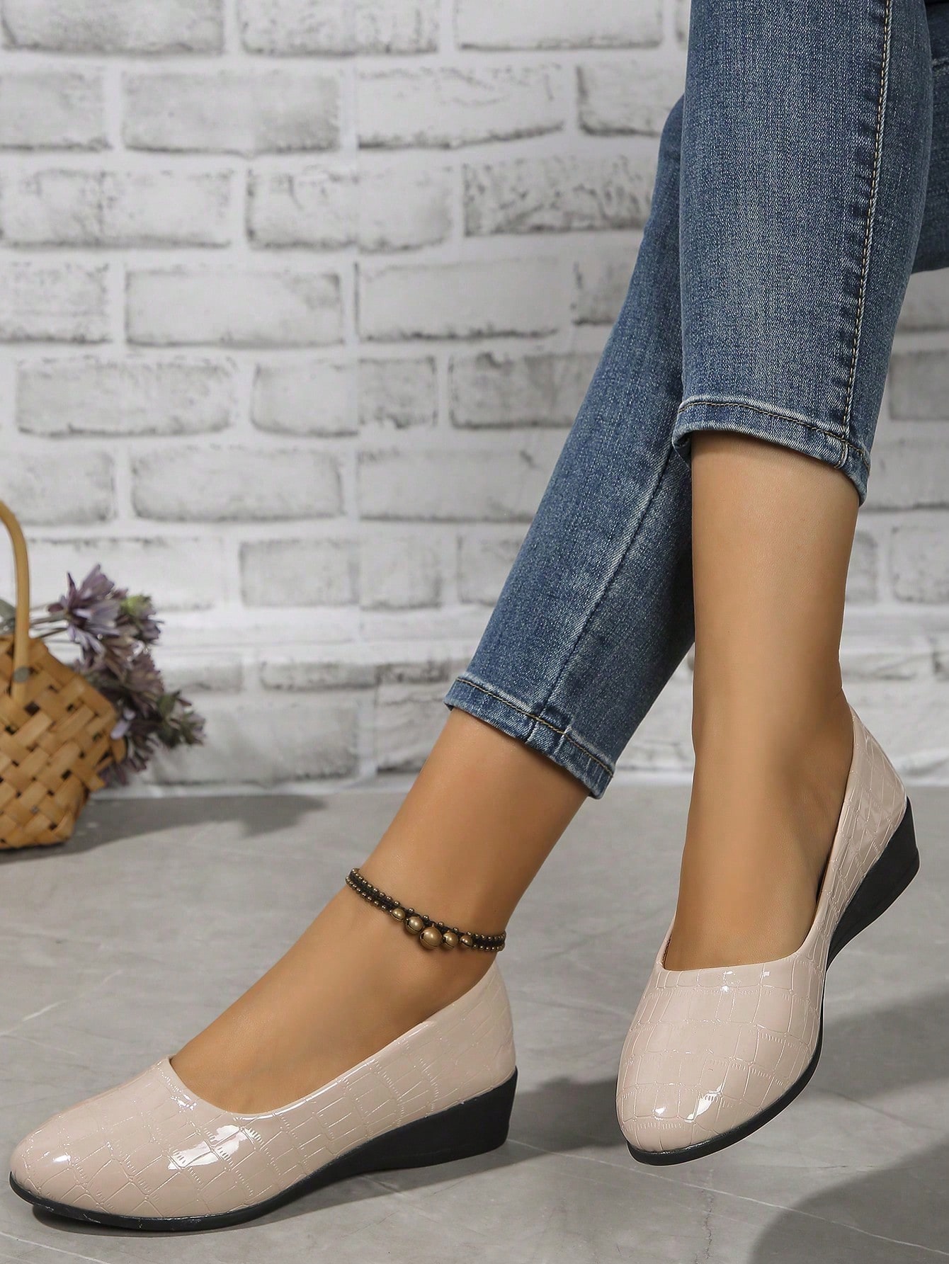 In Apricot Women Wedges & Flatform