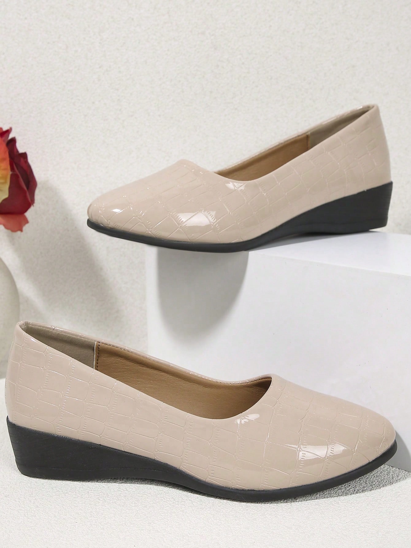 In Apricot Women Wedges & Flatform