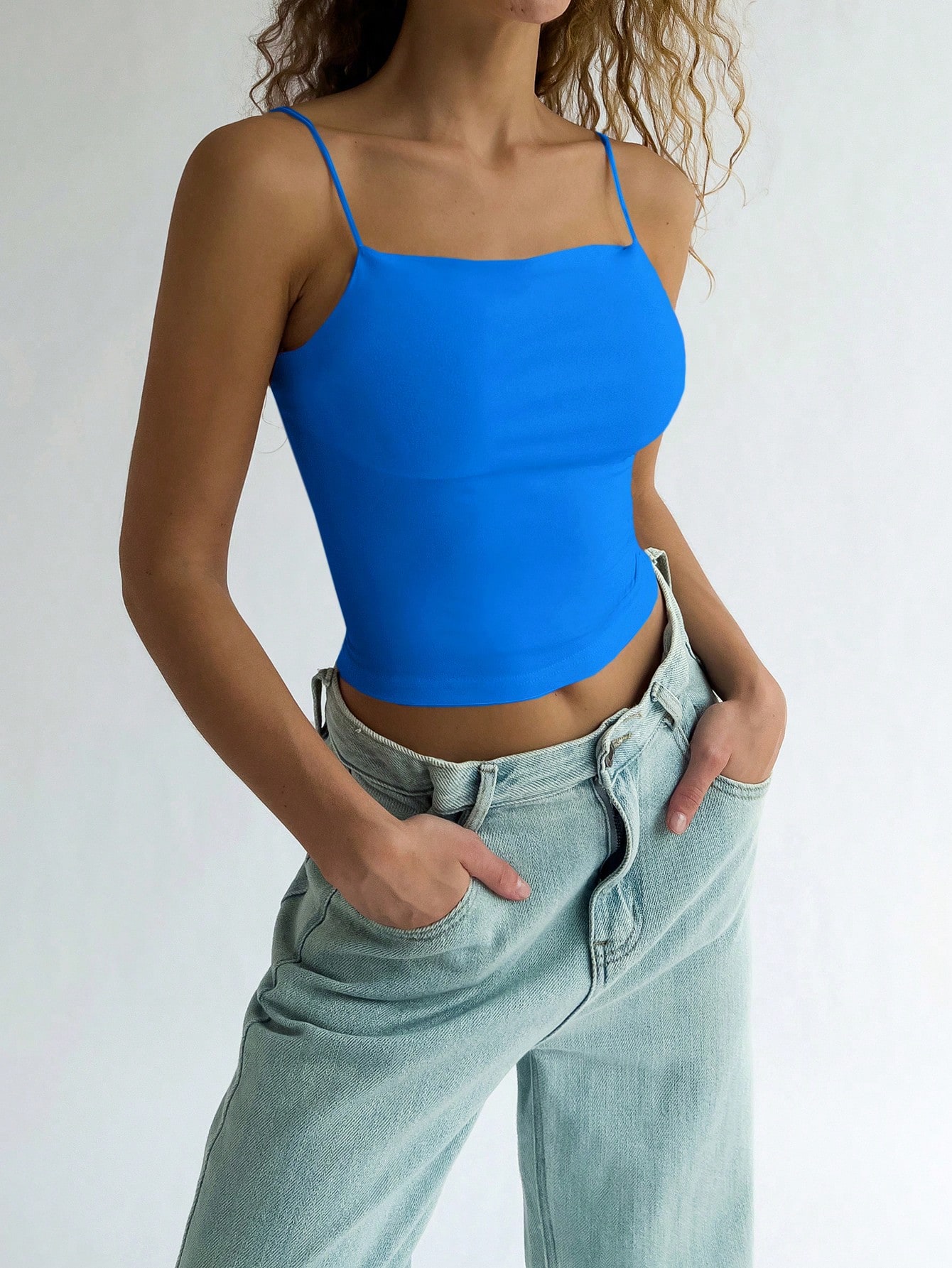 In Blue Women Tank Tops & Camis