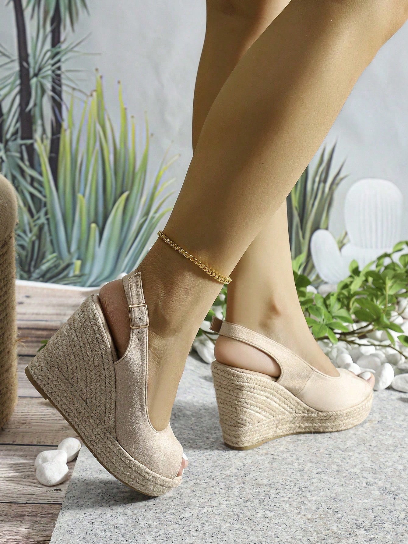 In Apricot Women Wedges & Flatform