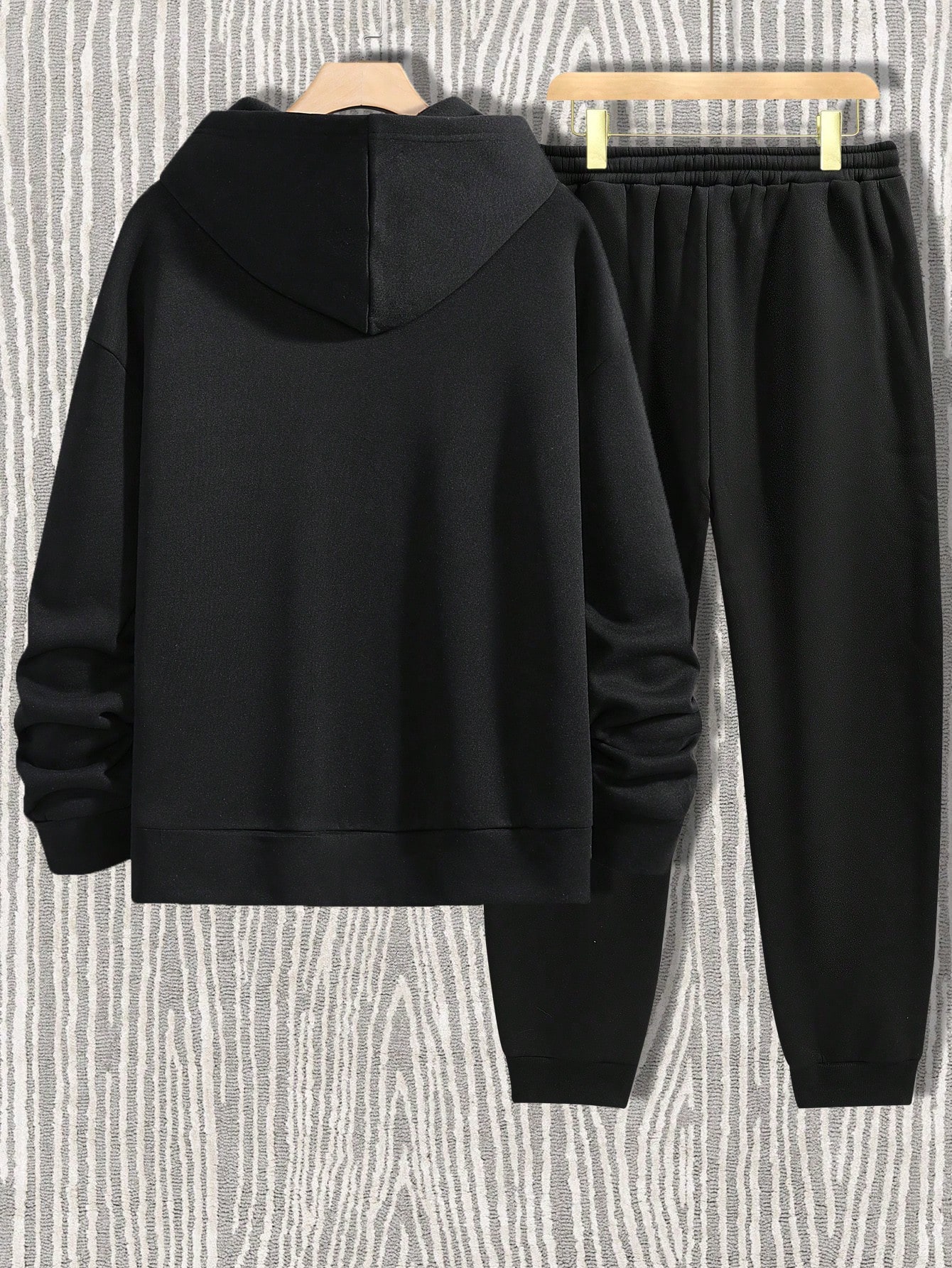 Men Plus Size Hoodie & Sweatshirt Co-ords