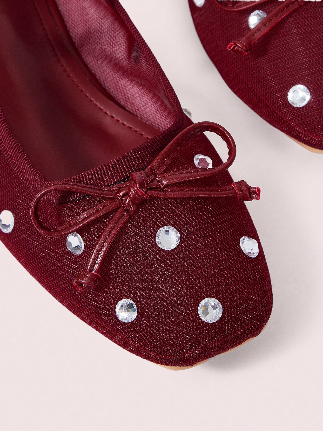 In Burgundy Women Flats