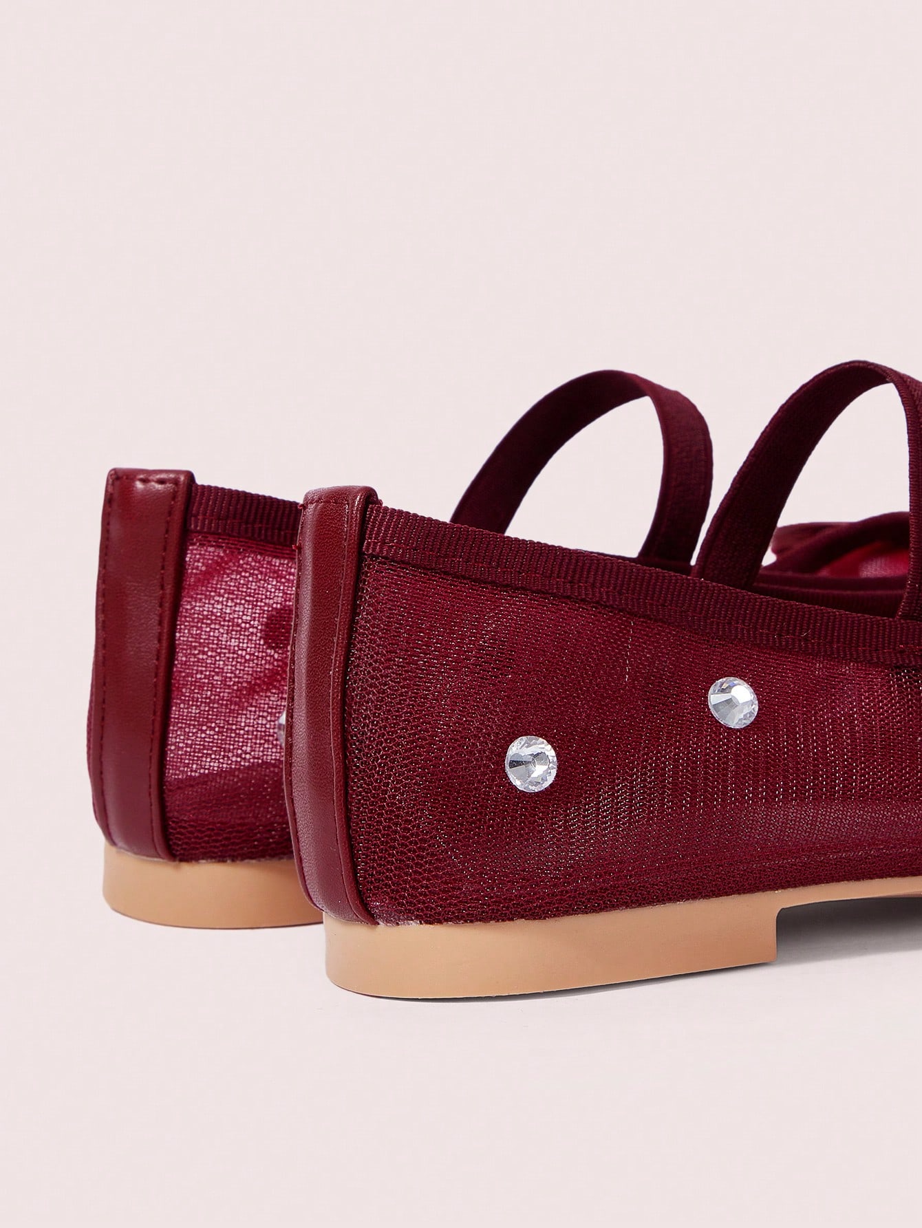 In Burgundy Women Flats