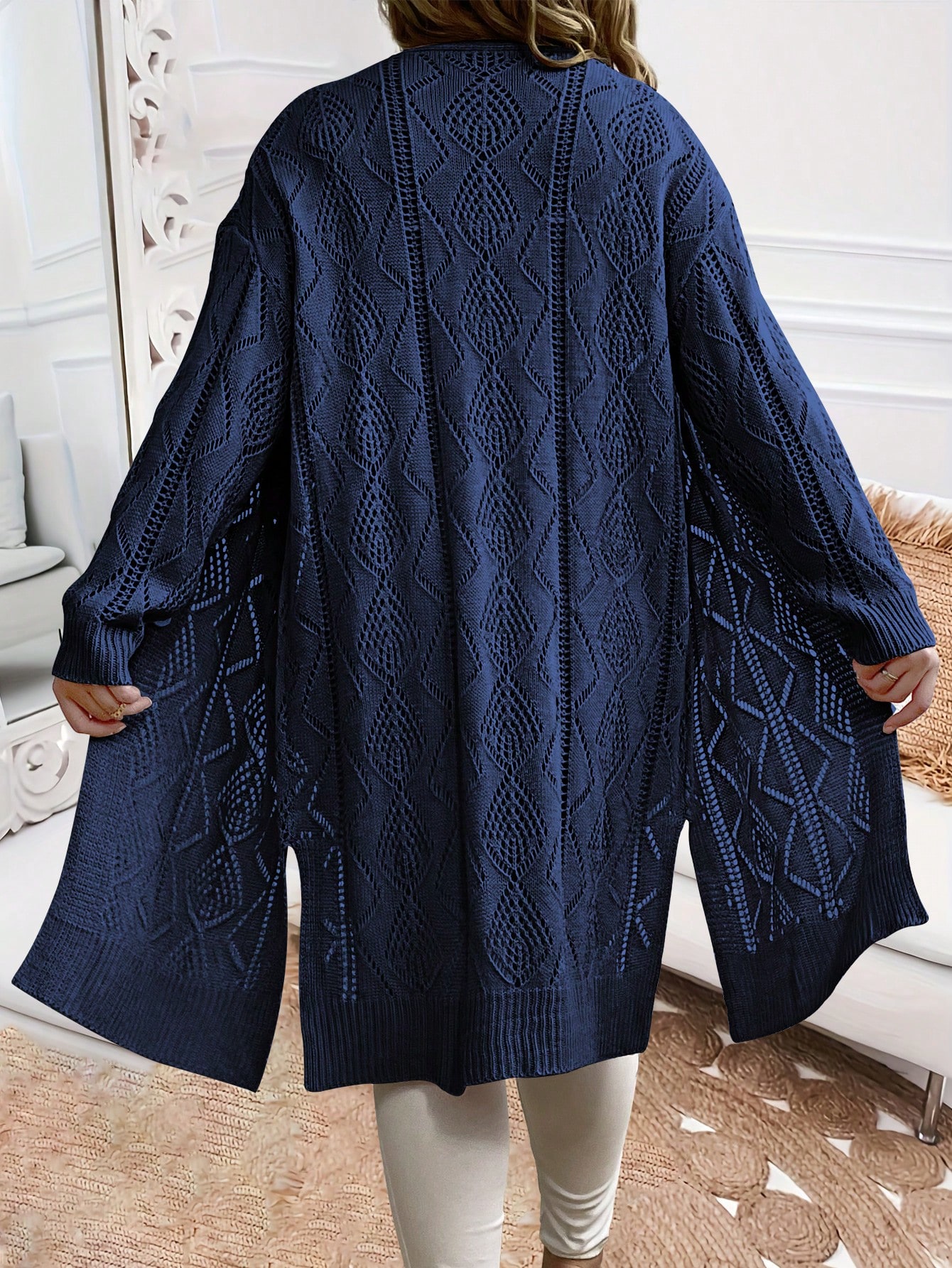 In Long Sleeve Plus Size Kimonos