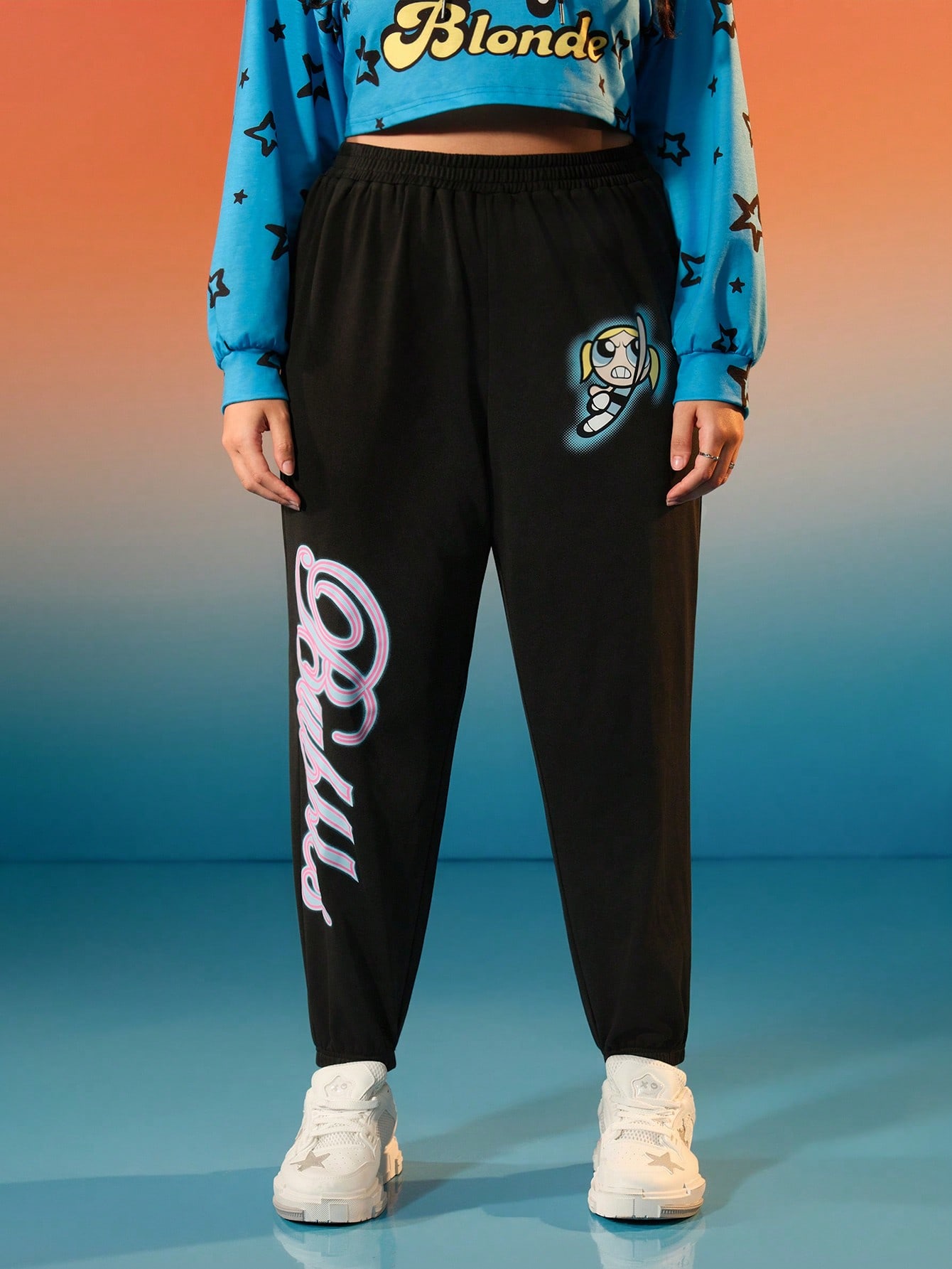 In Black Plus Size Sweatpants