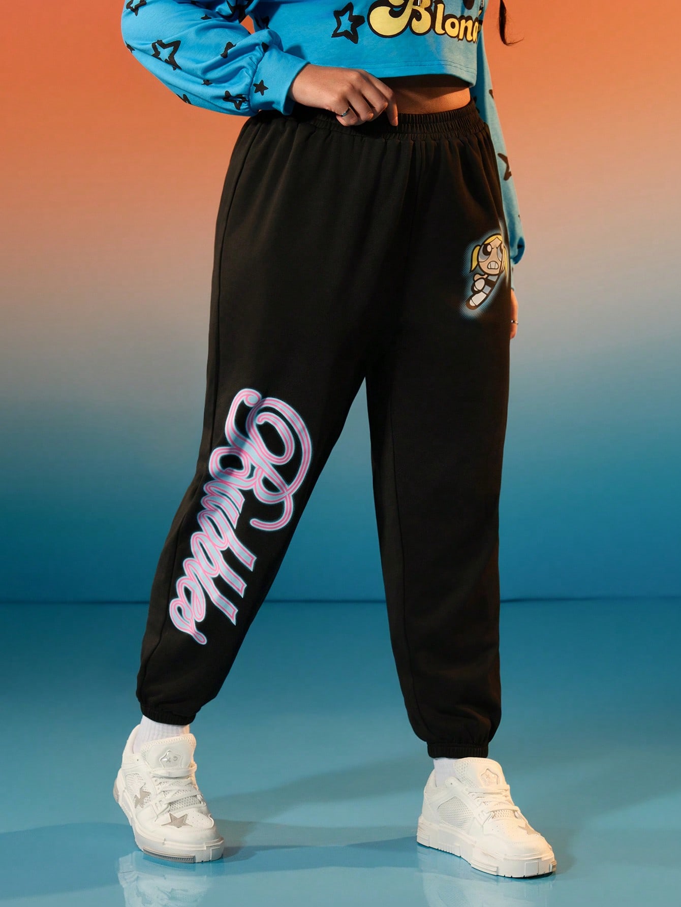 In Black Plus Size Sweatpants