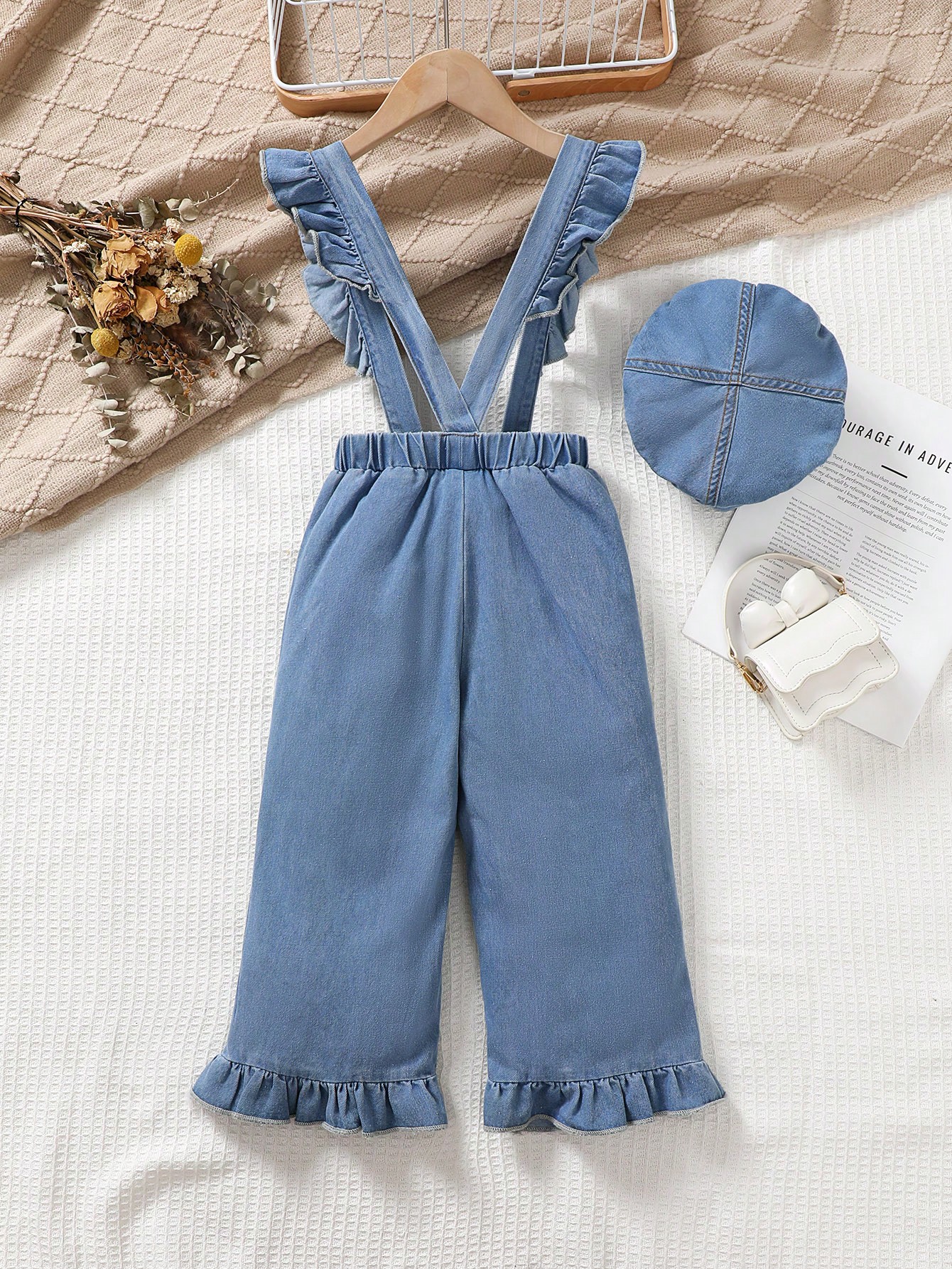 Young Girls Denim Overalls & Jumpsuits