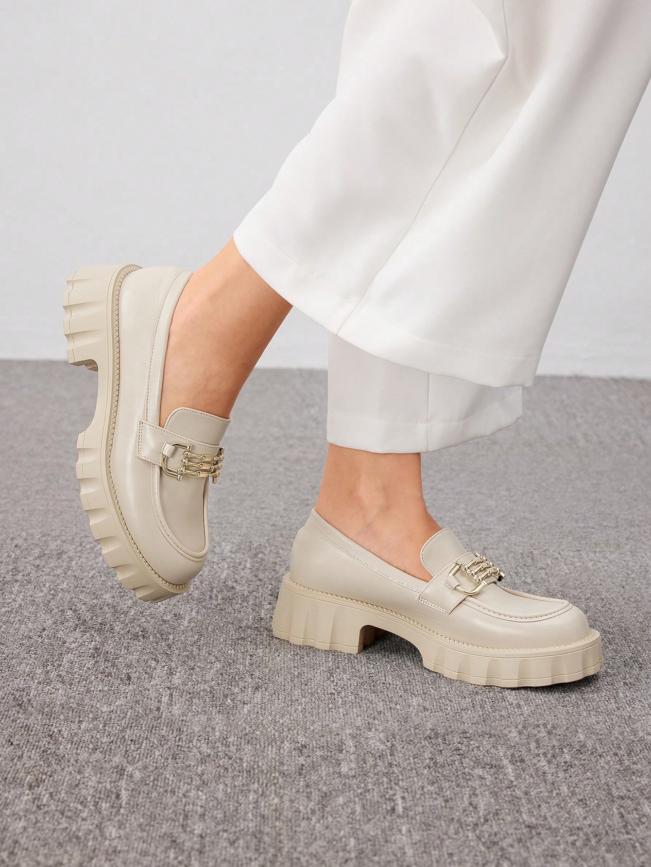 In Beige Women Wedges & Flatform