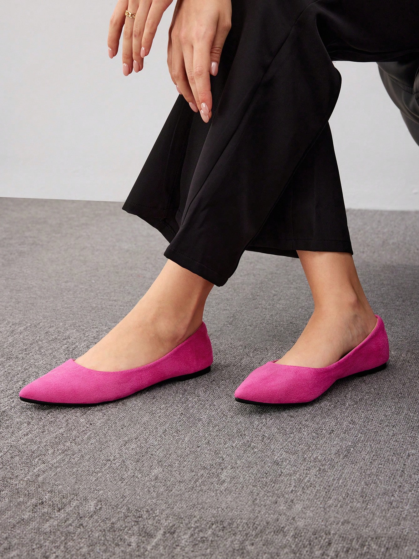 In Hot Pink Women Flats