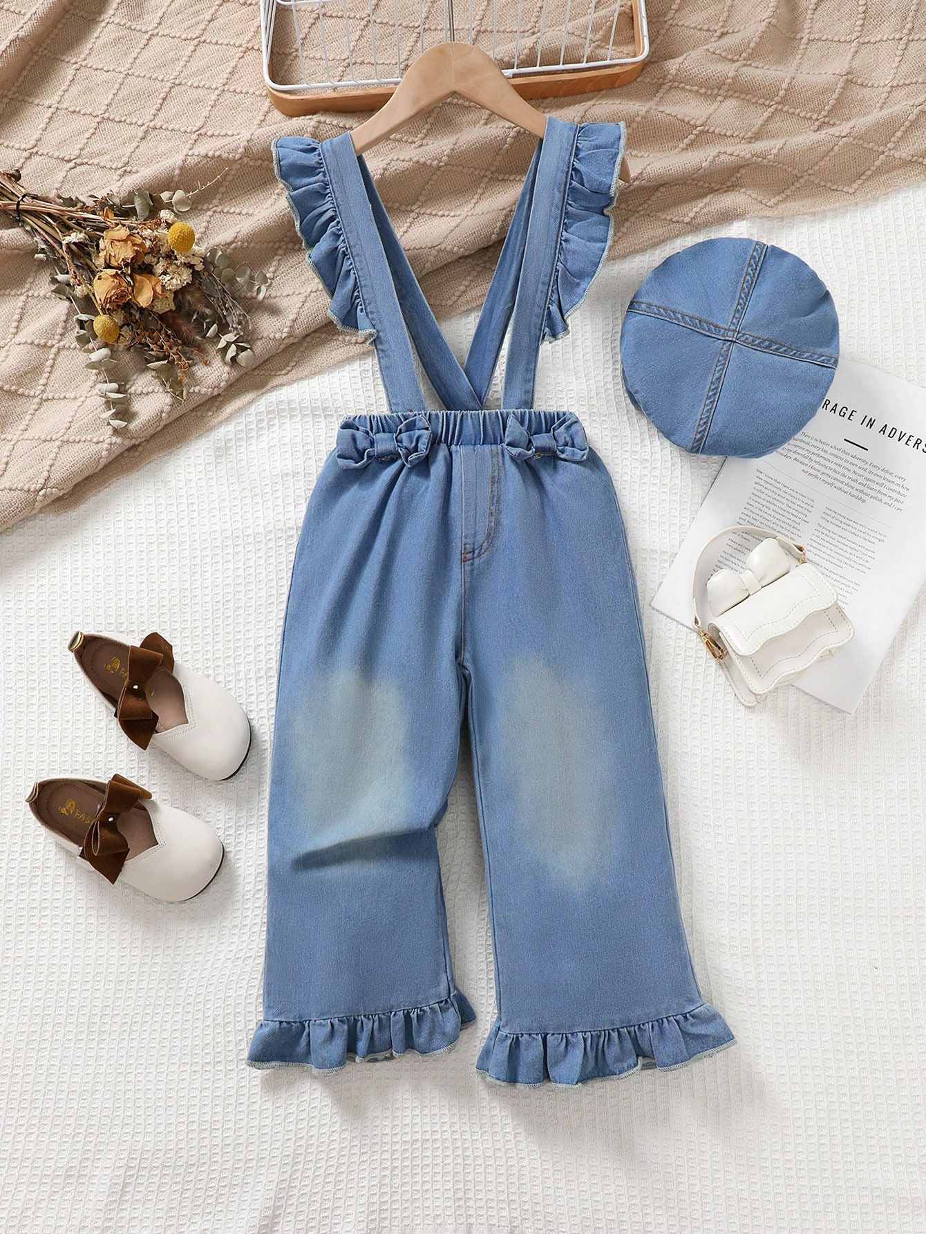 Young Girls Denim Overalls & Jumpsuits