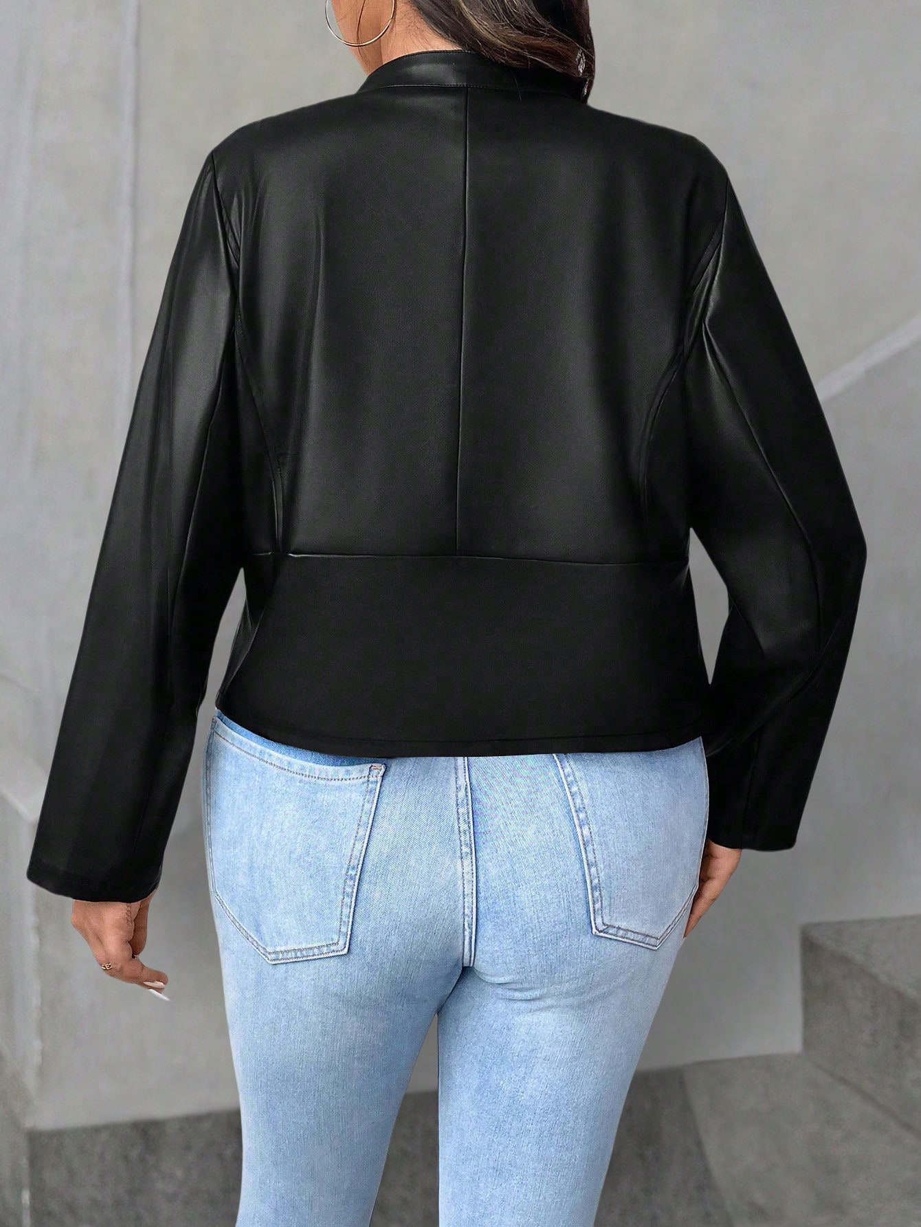 In Black Plus Size Jackets