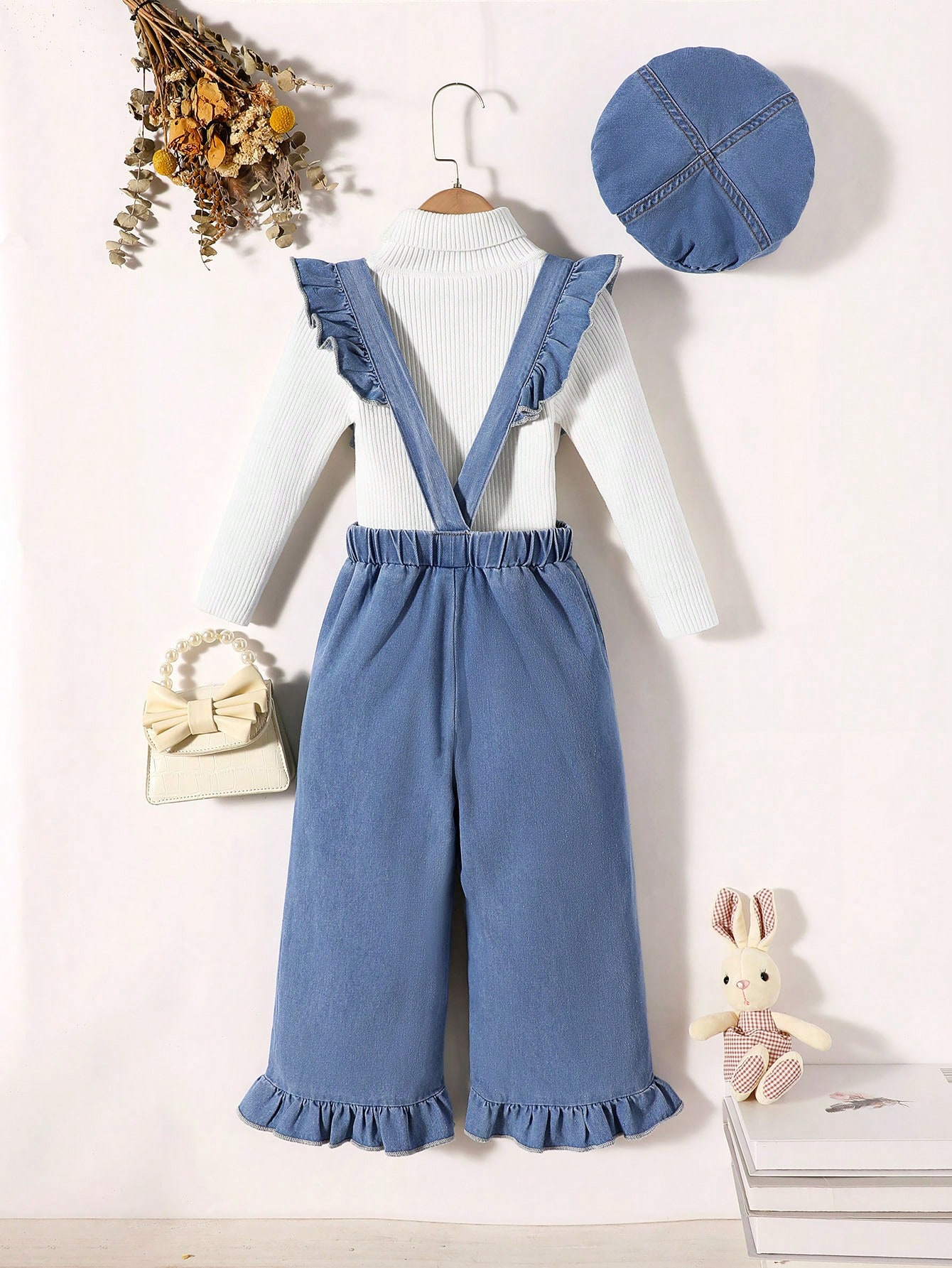 Young Girls Denim Overalls & Jumpsuits