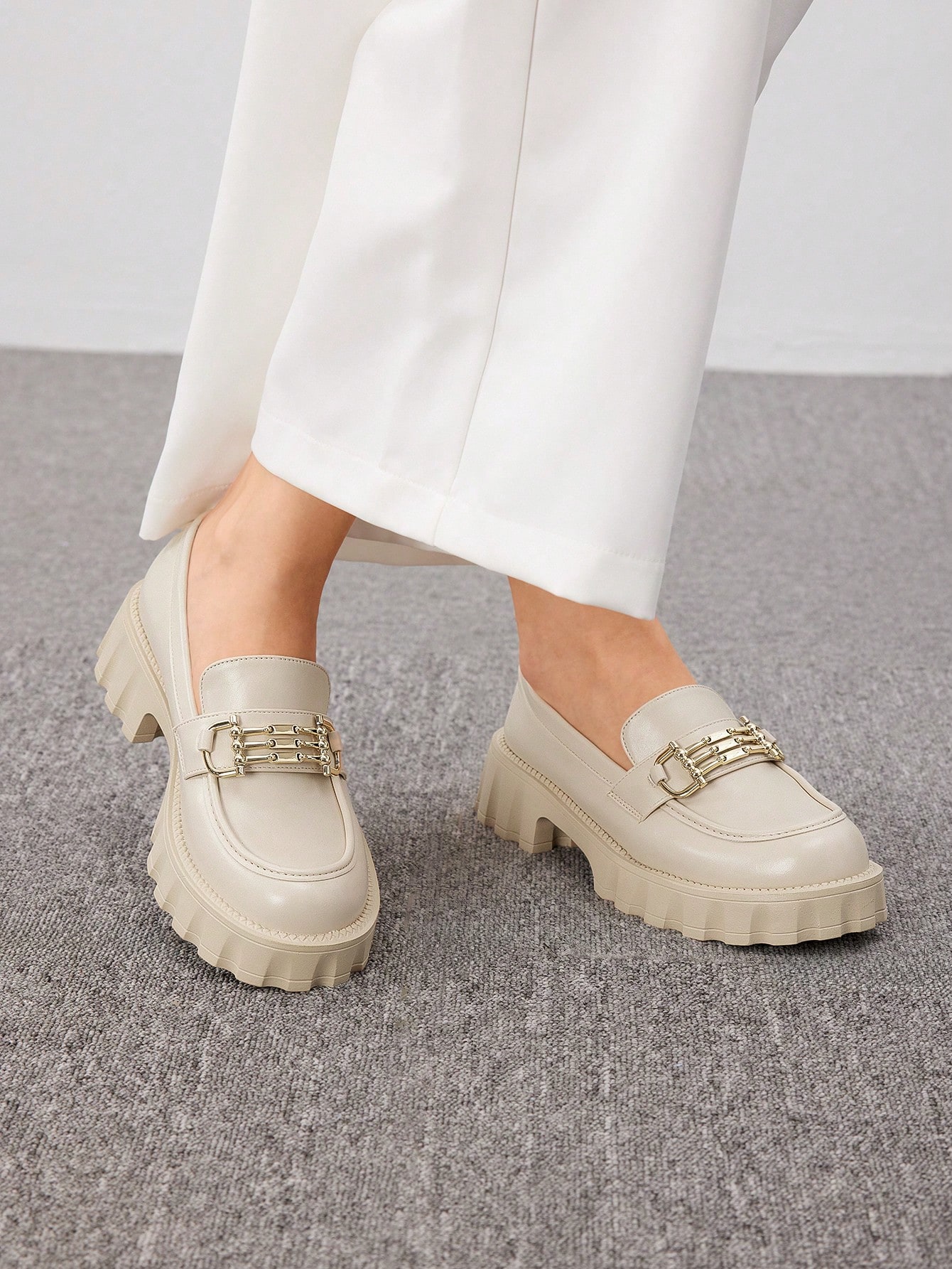 In Beige Women Wedges & Flatform