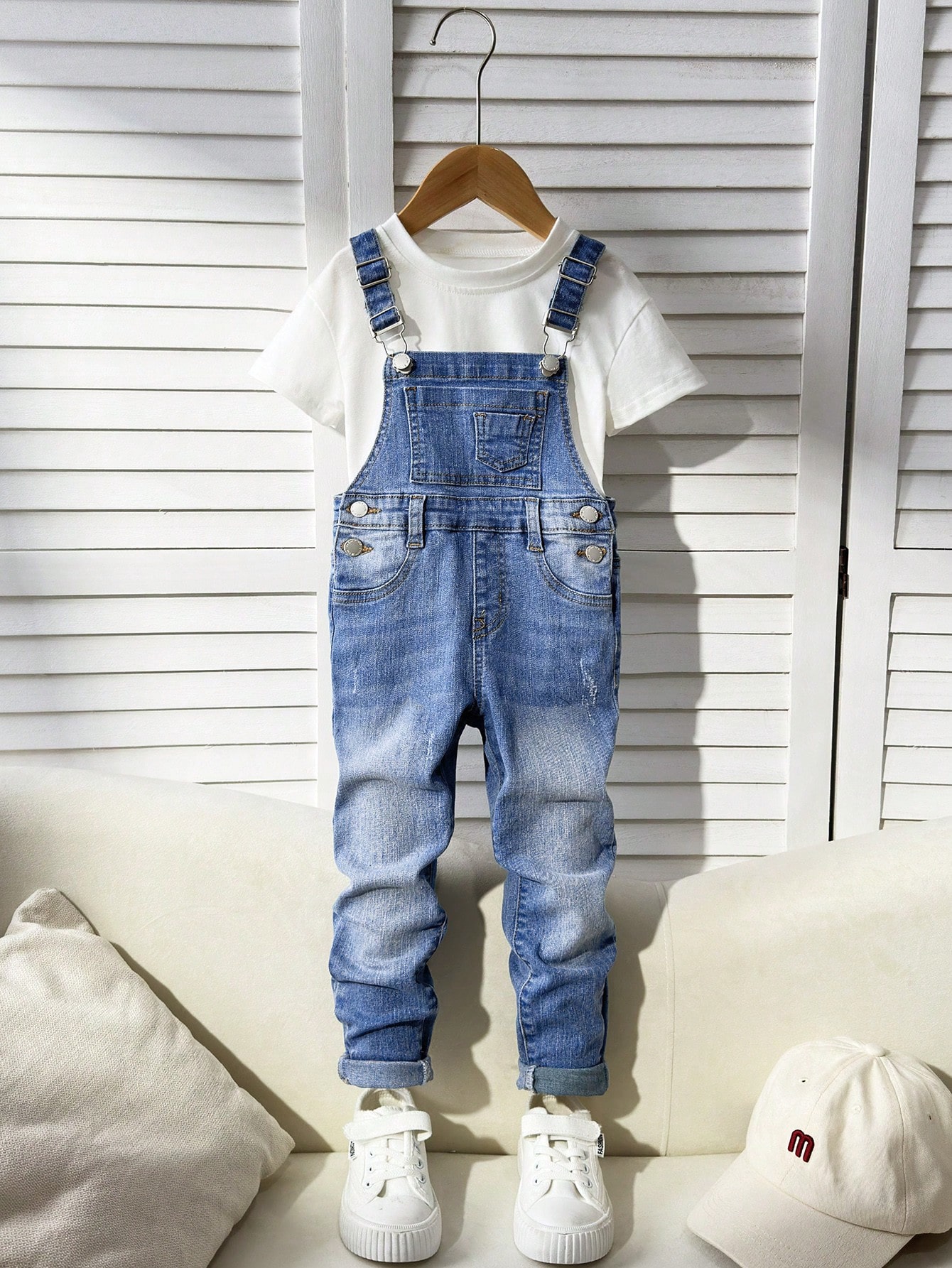 Young Boys Denim Overalls & Jumpsuits