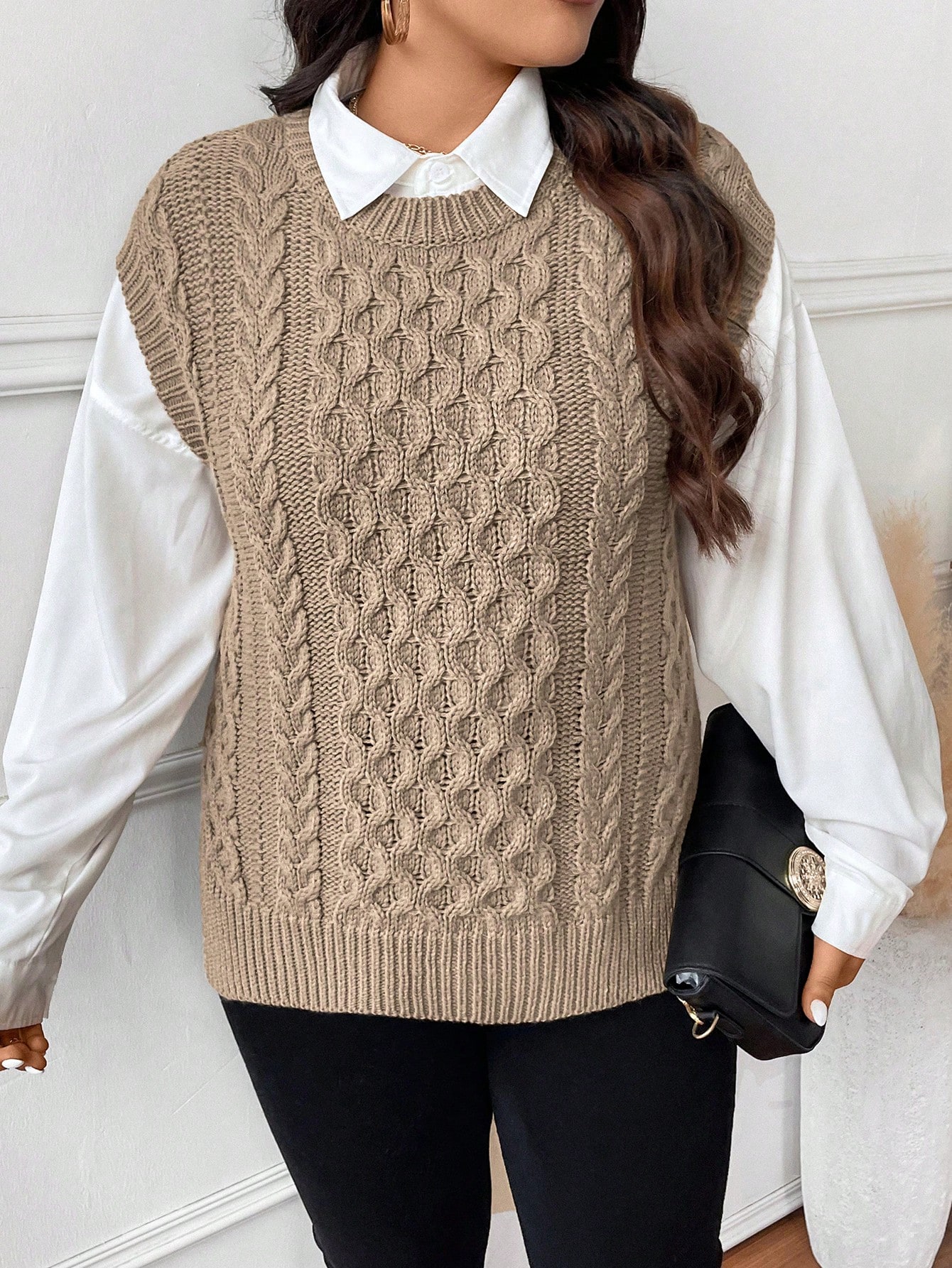 In Casual Plus Size Sweater Vests