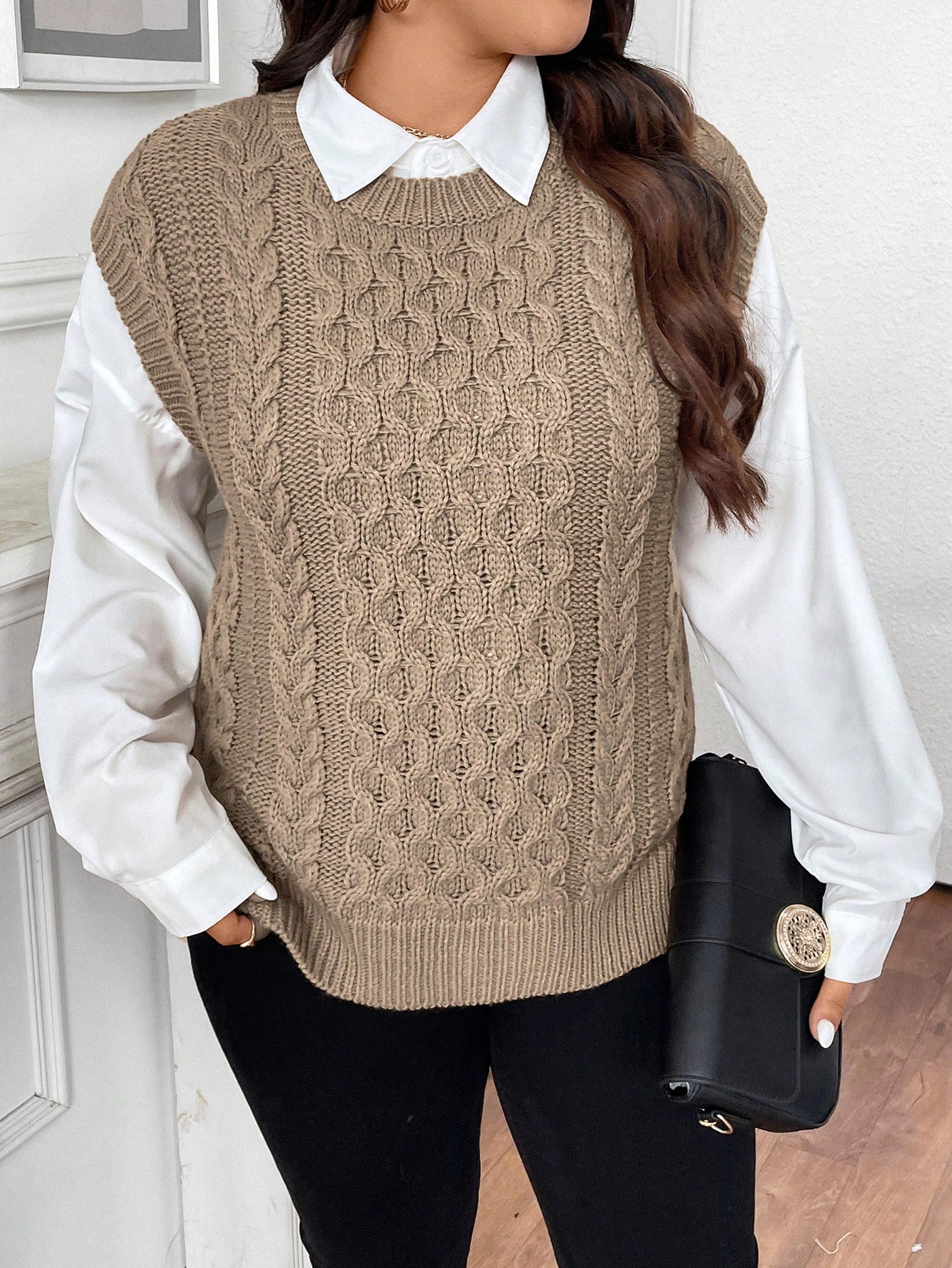 In Casual Plus Size Sweater Vests