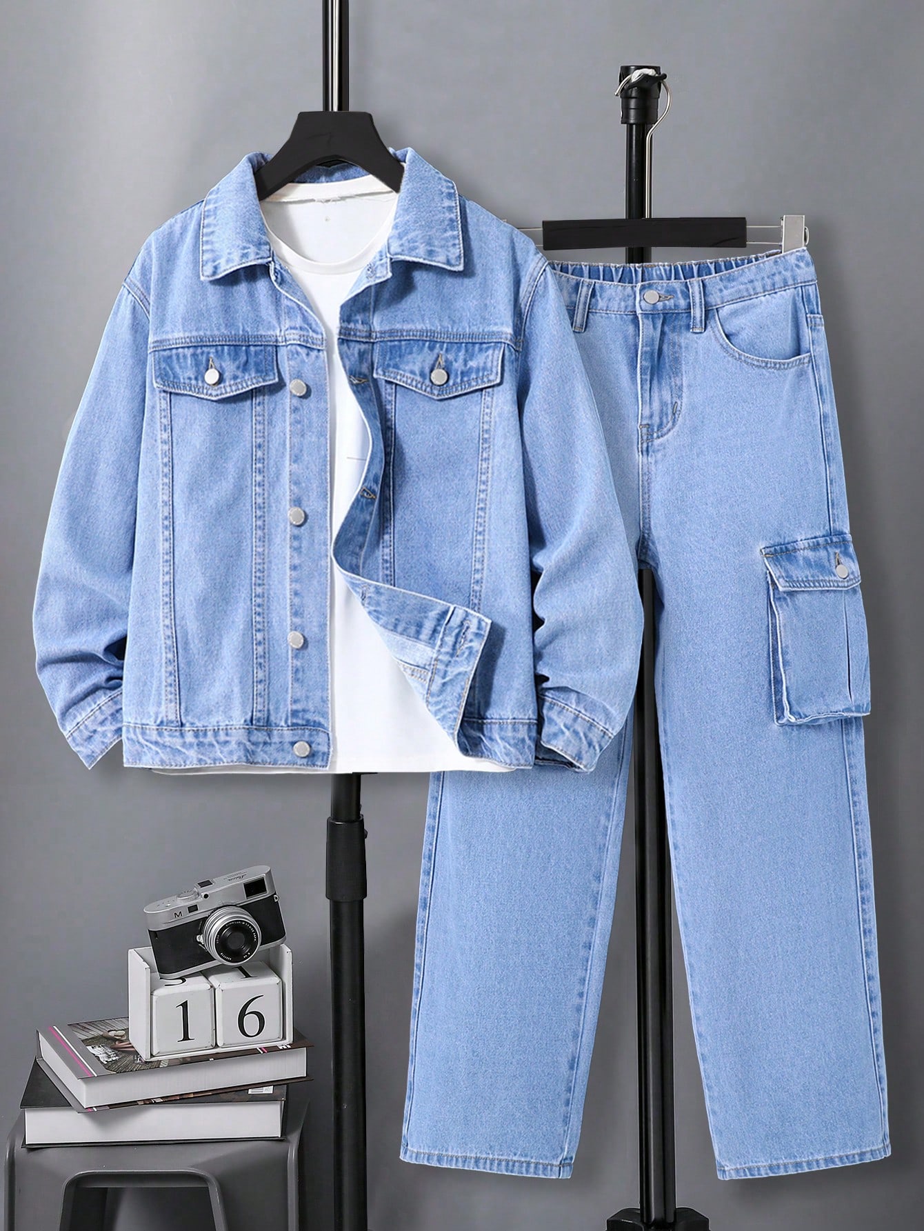 Tween Boys Denim Two-piece Outfits