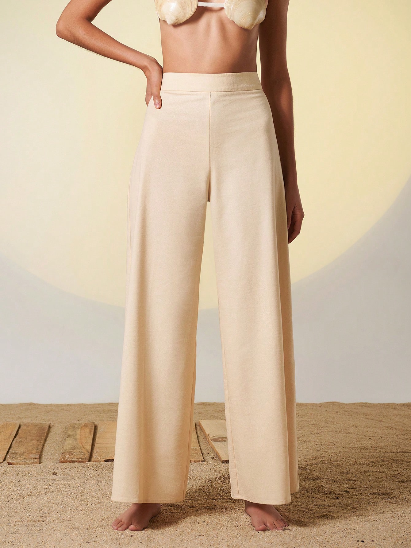 In Beige Women Pants