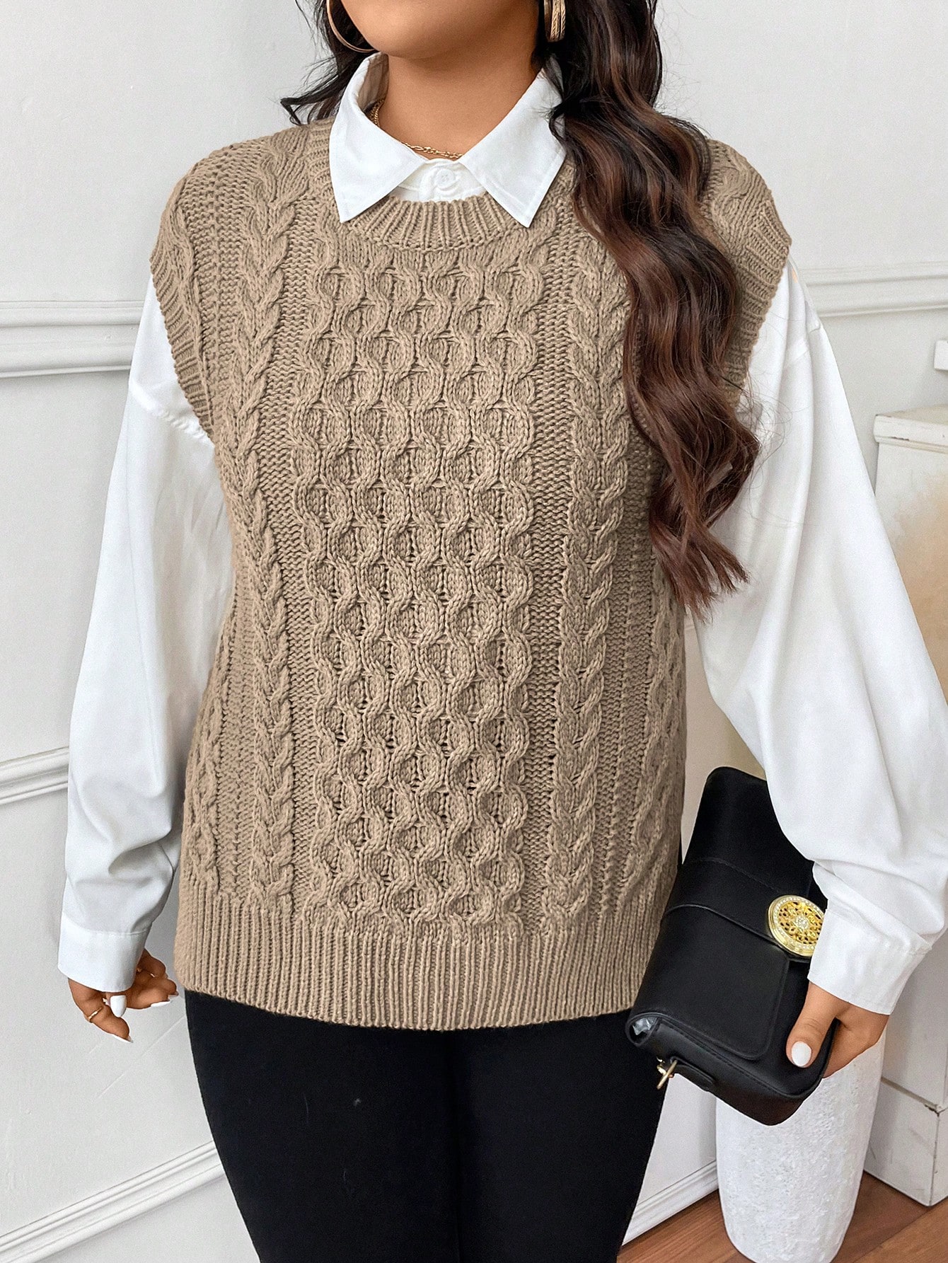 In Casual Plus Size Sweater Vests