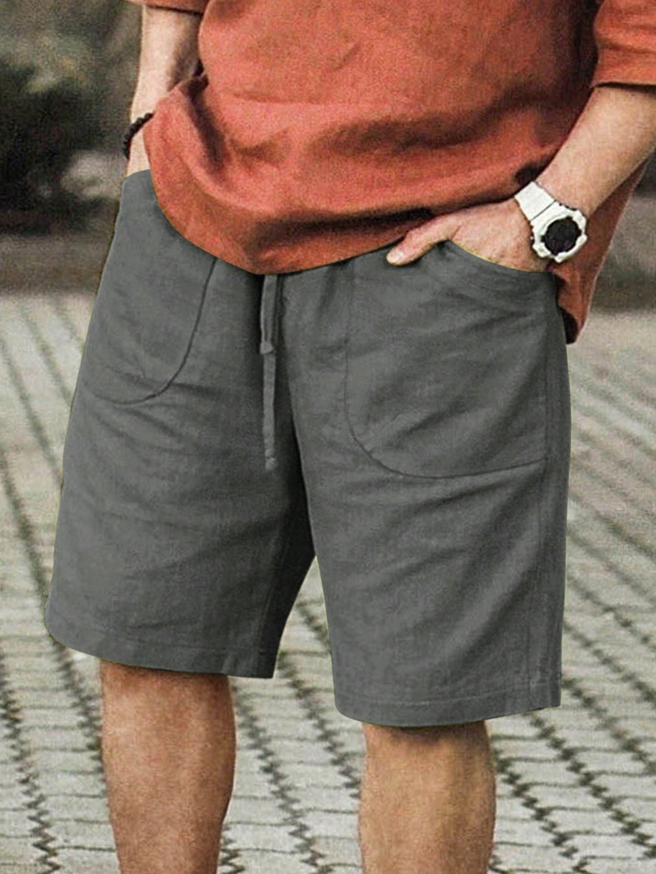 Men Linen Shorts