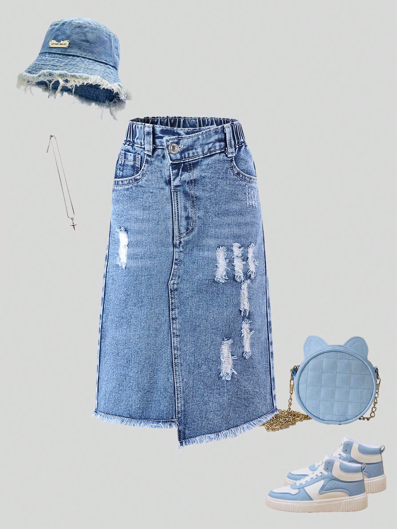 Young Girls Denim Skirts